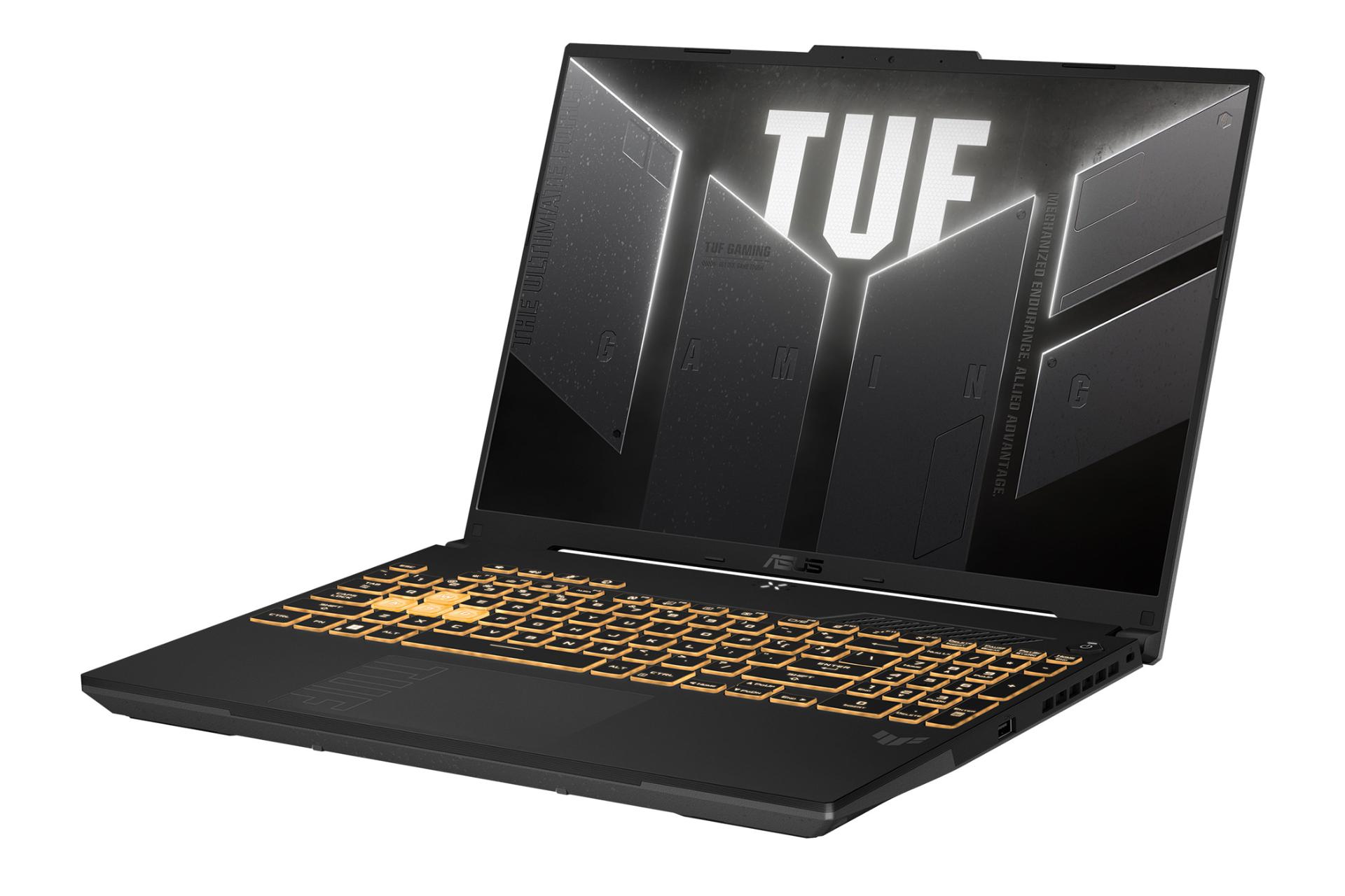 لپ تاپ ایسوس ASUS TUF Gaming F16 FX607 نمای راست صفحه نمایش