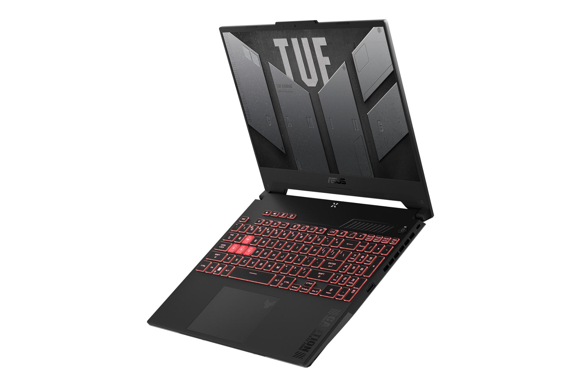 لپ تاپ ایسوس ASUS TUF Gaming A15 FA507 نمای راست و درگاه ها