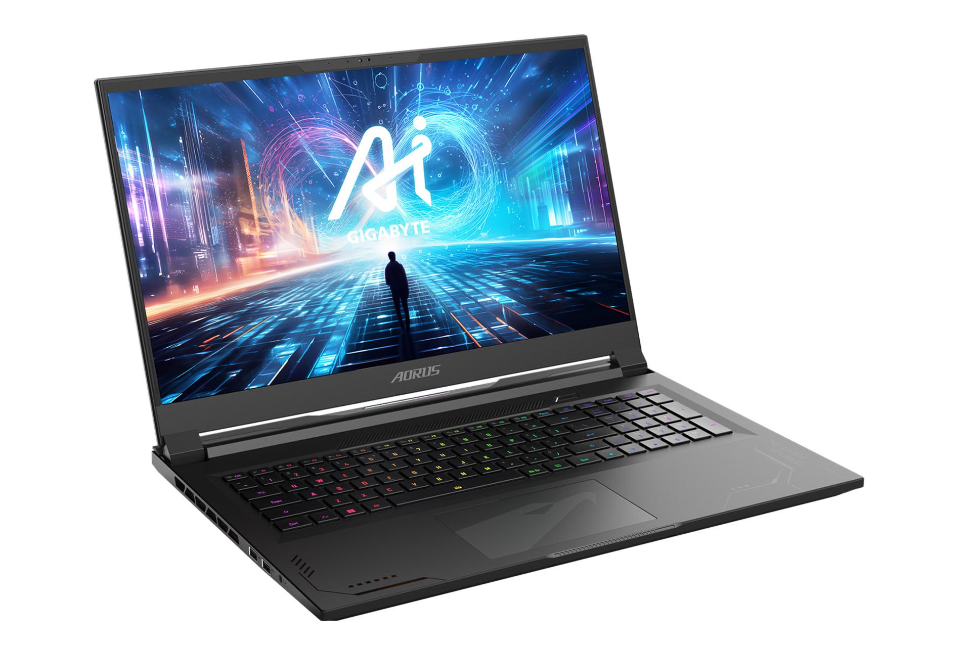 لپ تاپ گیگابایت GIGABYTE Aorus 17X AZG نمای چپ صفحه نمایش