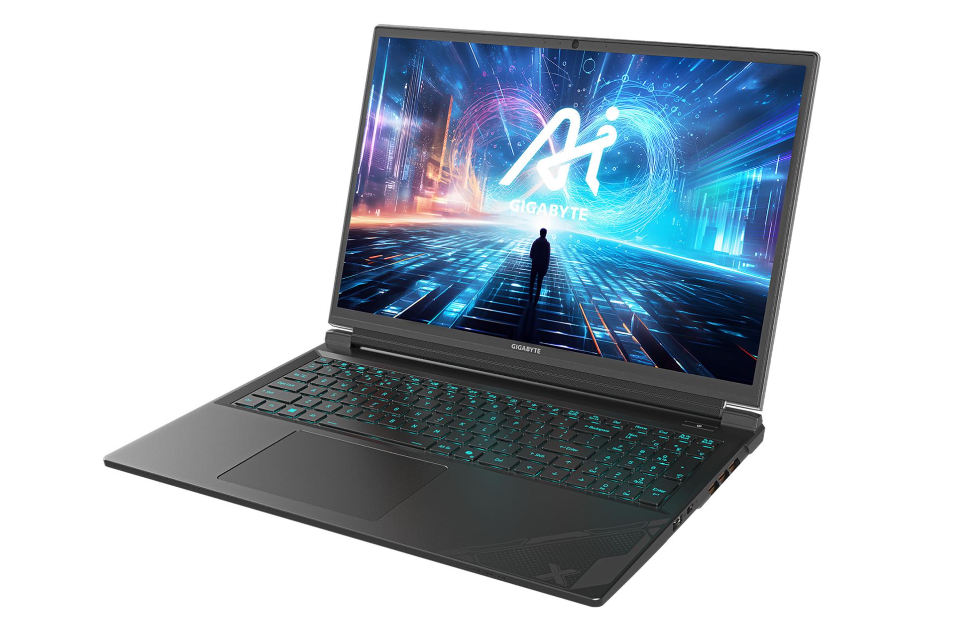 لپ تاپ گیگابایت GIGABYTE G6X 9KG نمای راست صفحه نمایش