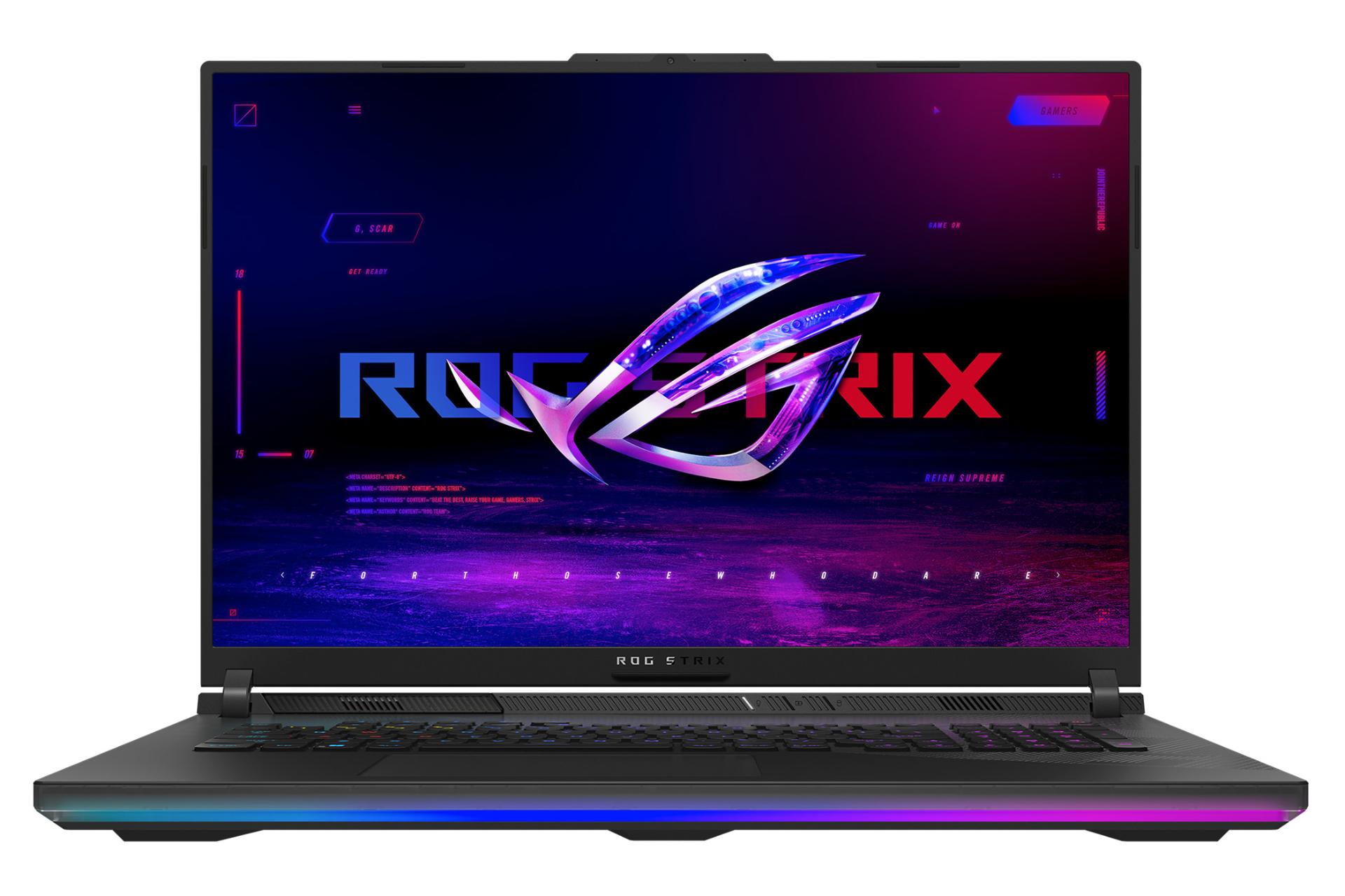 لپ تاپ ایسوس ASUS ROG Strix SCAR 18 G834 نمای جلو