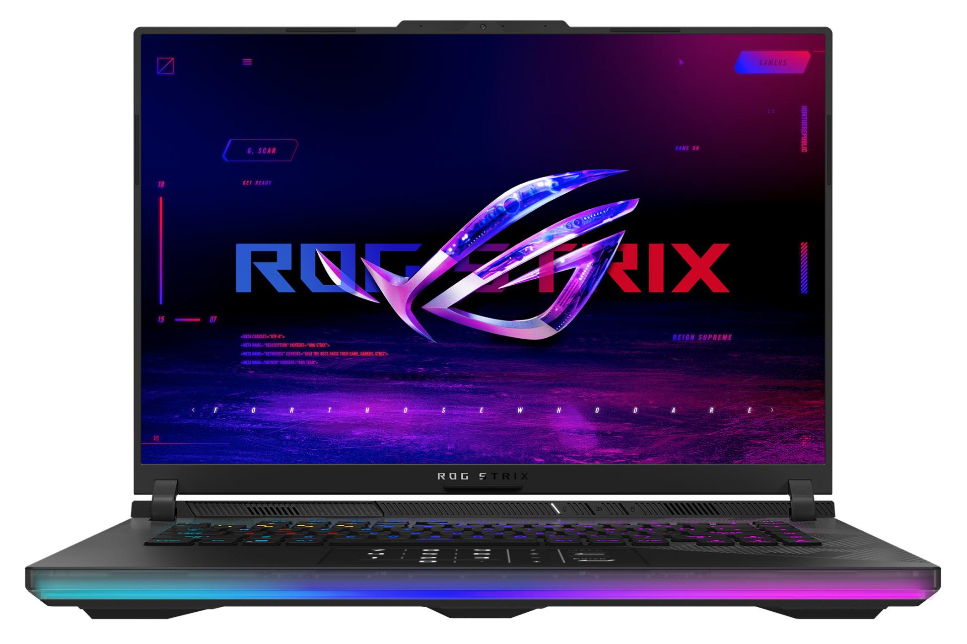 لپ تاپ ایسوس ASUS ROG Strix SCAR 16 G634 نمای جلو