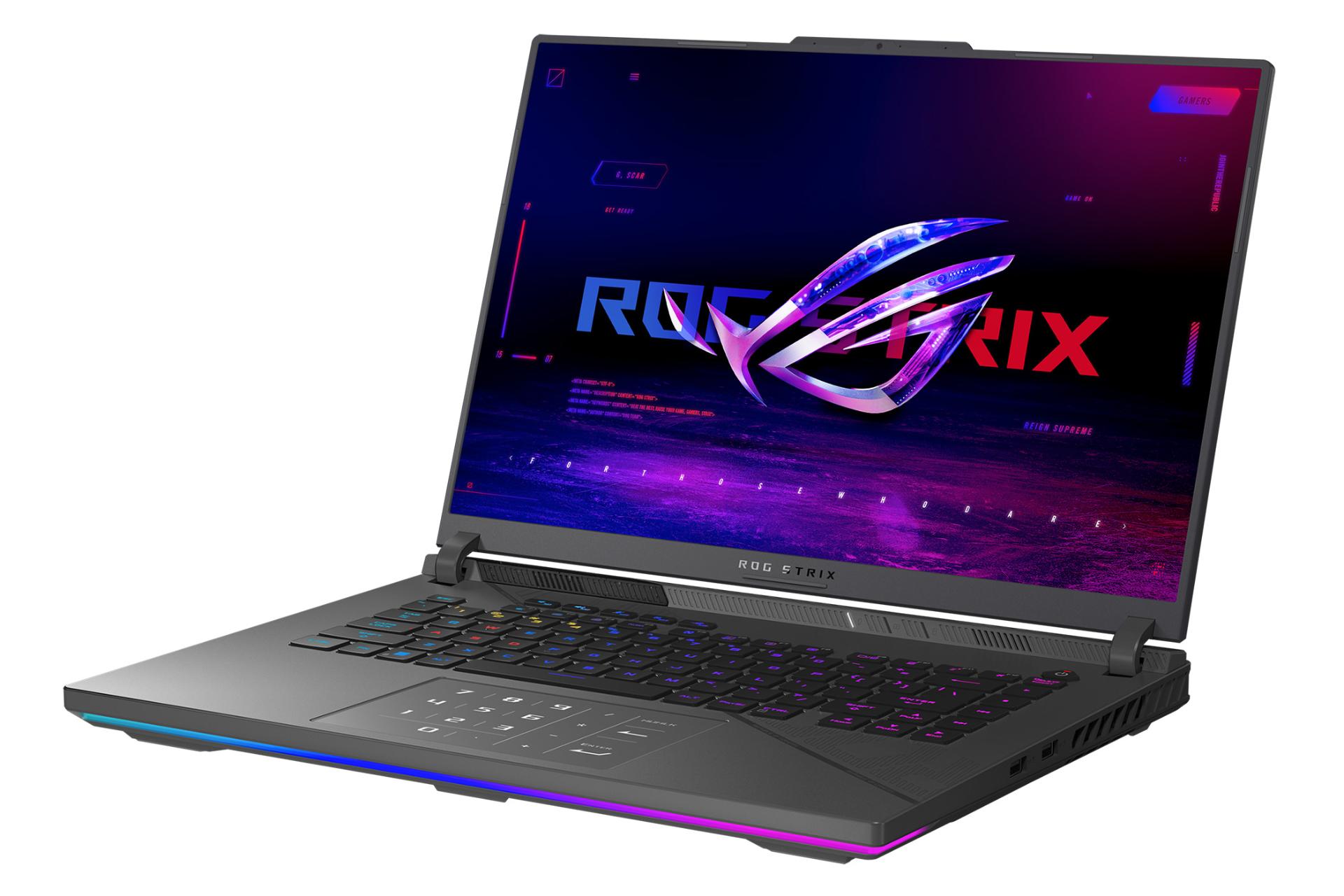 لپ تاپ ایسوس ASUS ROG Strix G16 G614 نمای راست صفحه نمایش