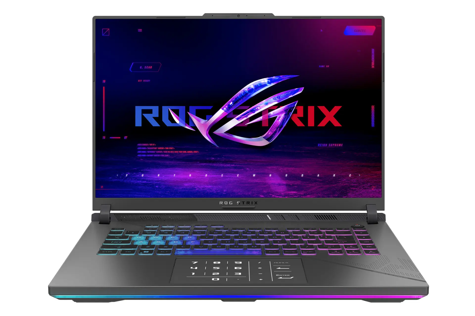 لپ تاپ ایسوس ASUS ROG Strix G16 G614 نمای جلو