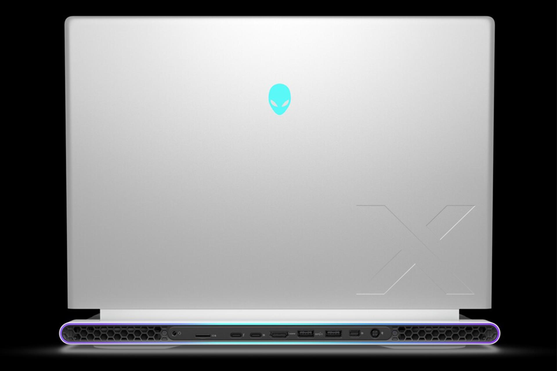 لپ تاپ الین ویر دل Dell Alienware x16 R2 نمای درگاه های پشت