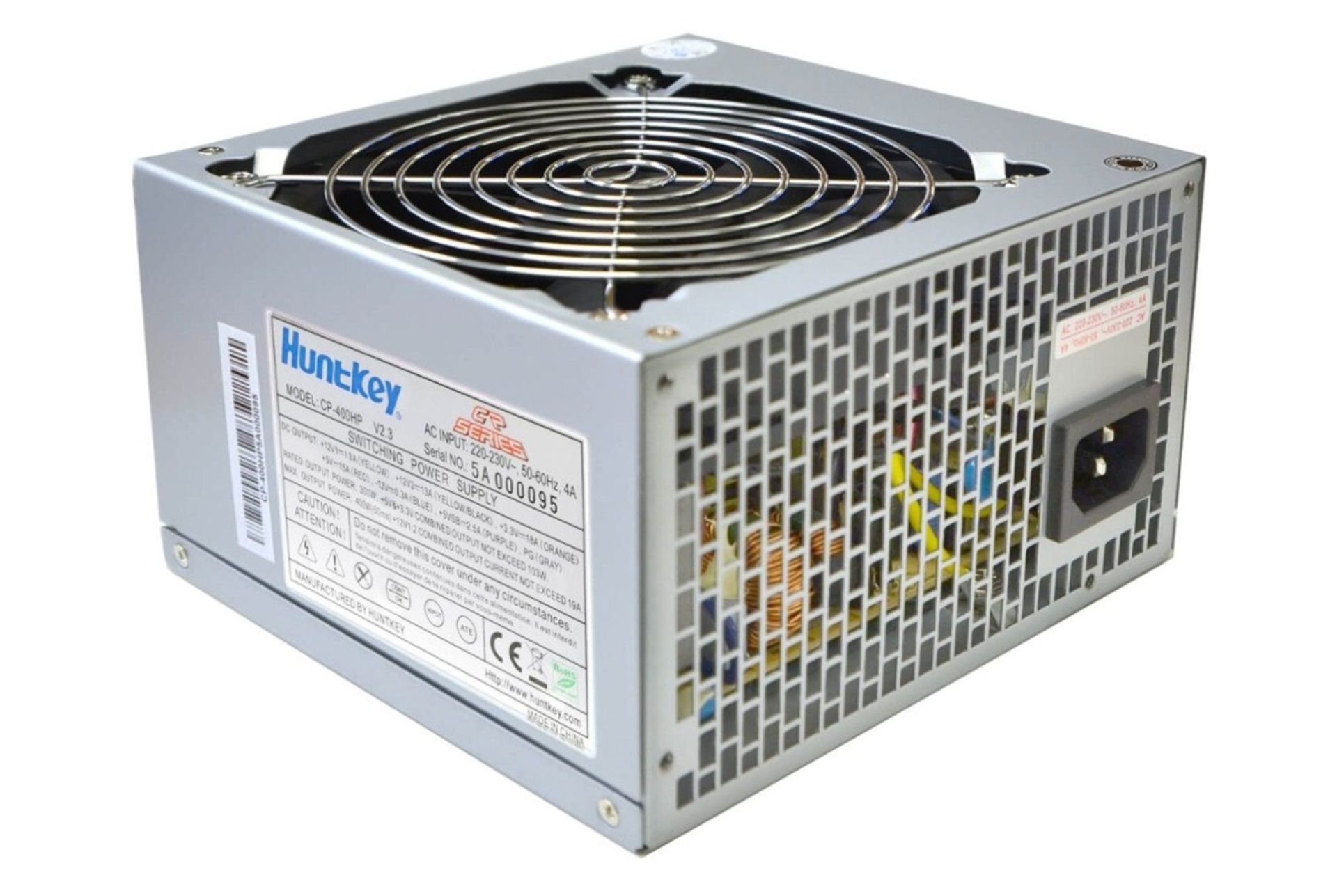 ابعاد و اندازه پاور کامپیوتر هانتکی CP 400H/400HP با توان 300 وات