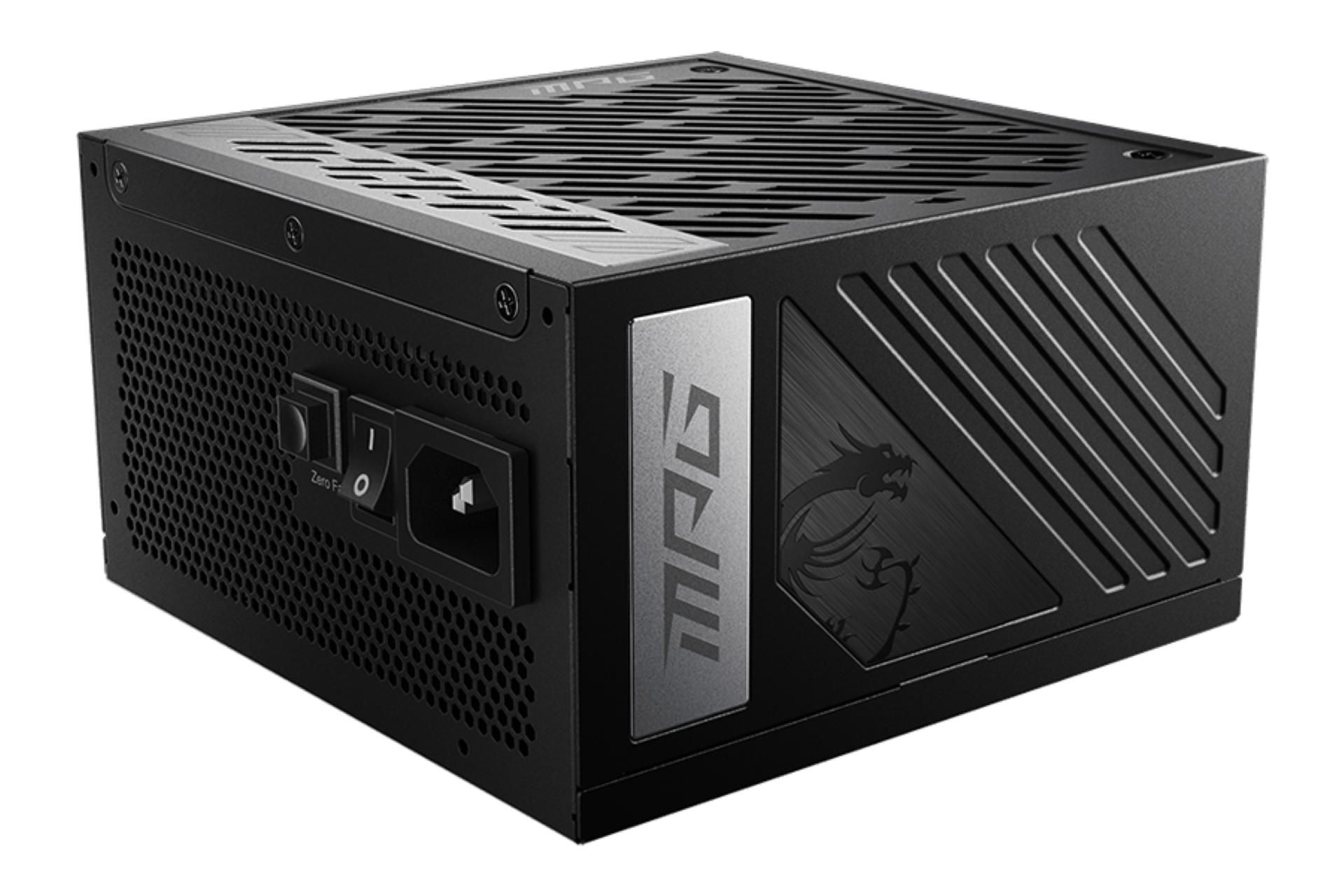 ابعاد و اندازه پاور کامپیوتر ام اس آی MPG A850G PCIE5 با توان 850 وات