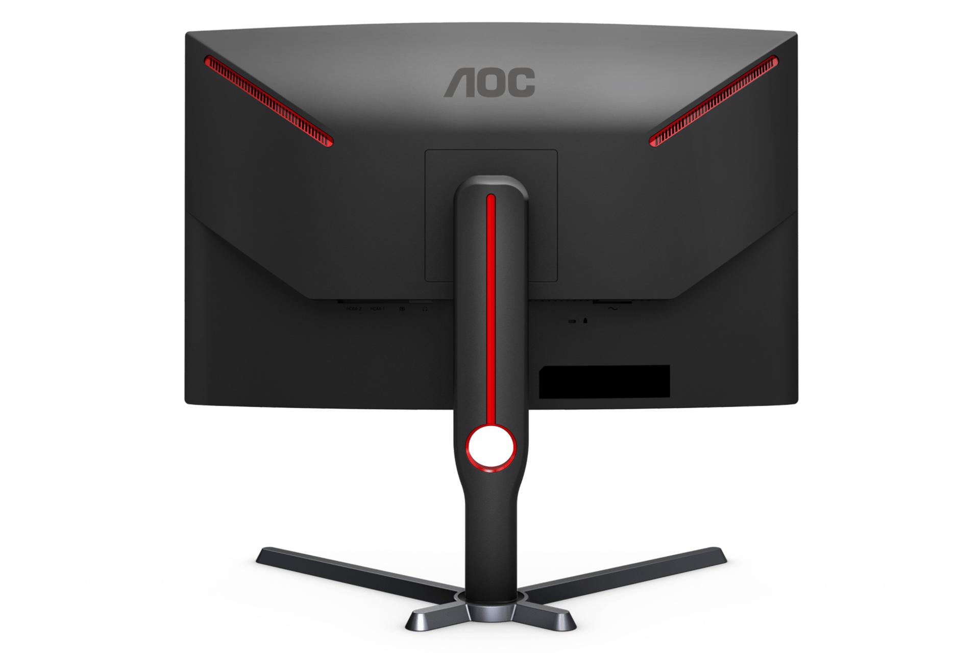 نمای پشت و بدنه مانیتور ای او سی 27 اینچ مدل C27G3