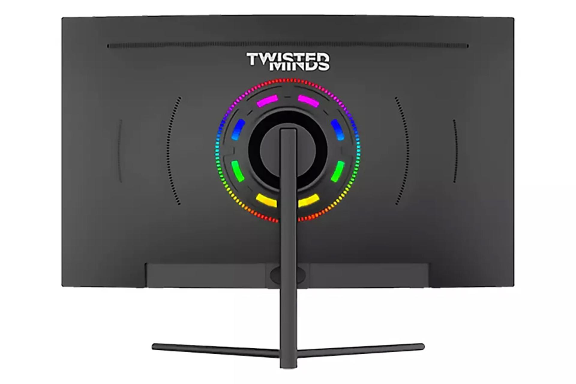 نمای پشت و نورپردازی مانیتور تویستد مایندز 32 اینچ مدل TM32CFHD180VA