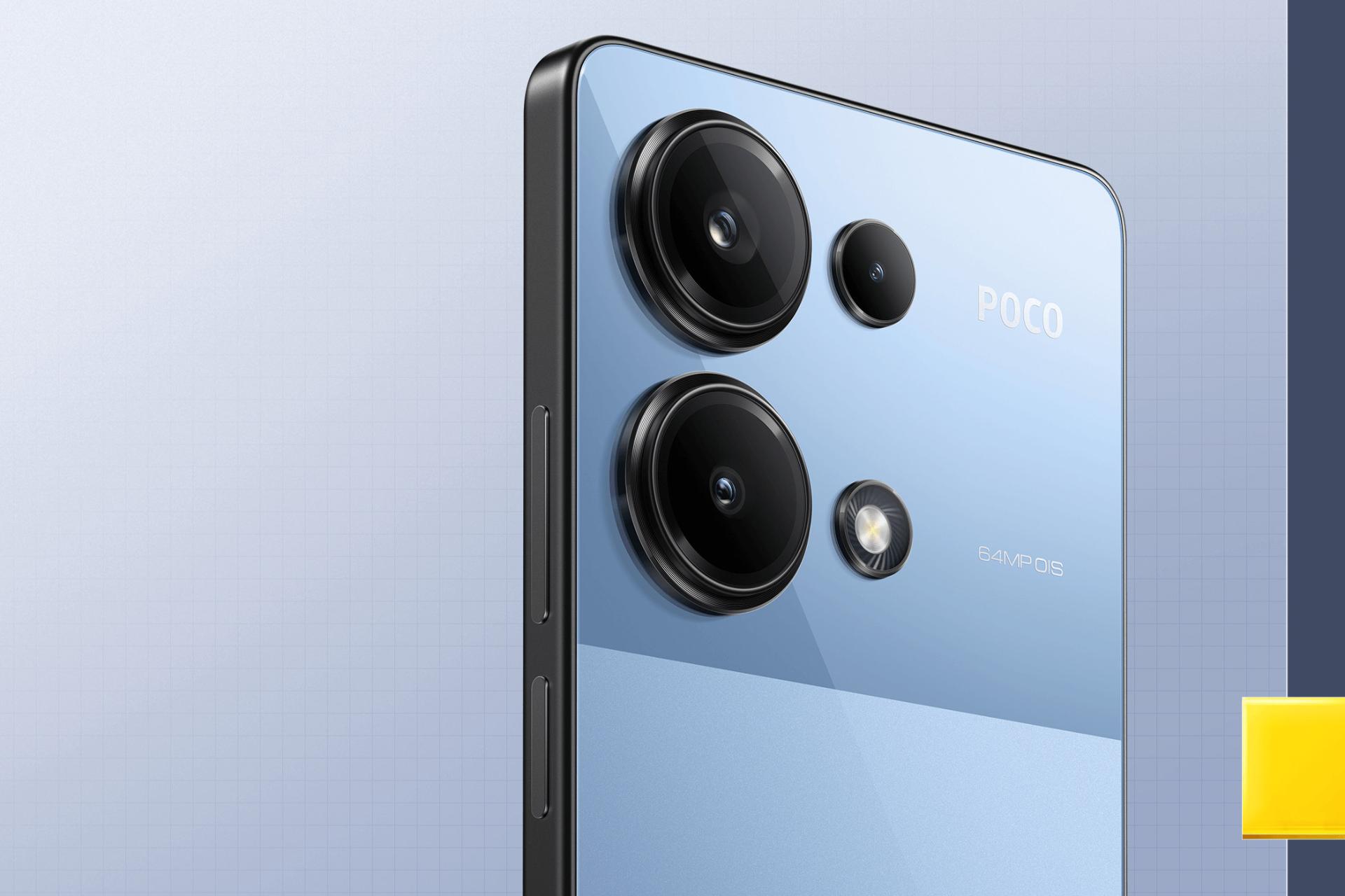 دوربین سه گانه گوشی موبایل پوکو M6 پرو شیائومی آبی / Xiaomi Poco M6 Pro