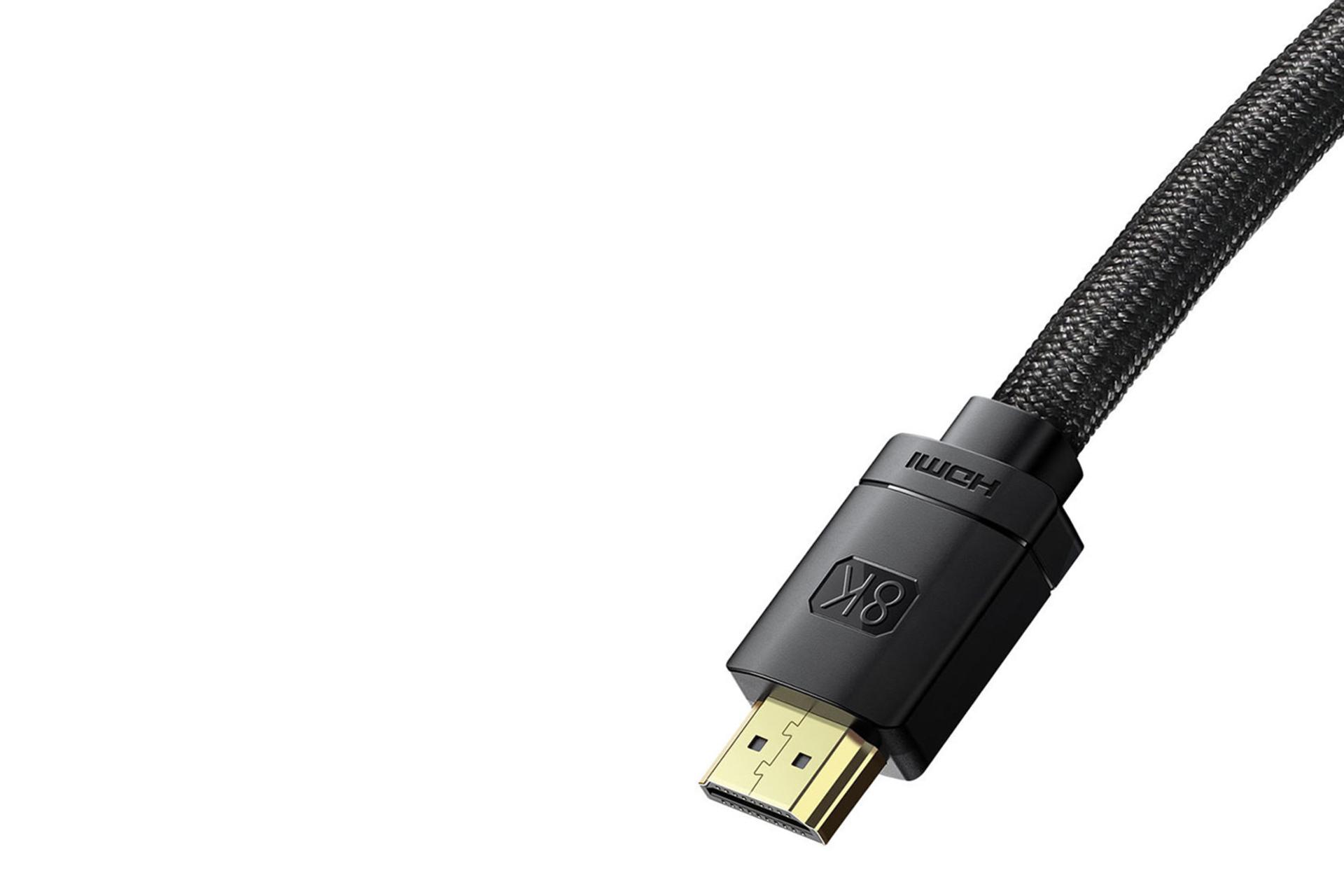 کانکتور و اتصال کابل HDMI باسئوس CAKGQ-J01 8K 60Hz نسخه 2.1 با طول 1 متر