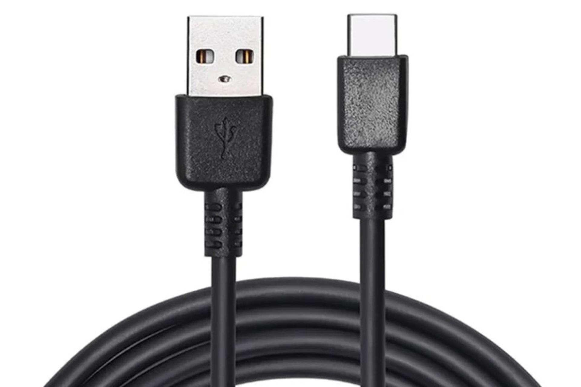 کانکتور و اتصال کابل شارژ USB اسکویید Type-A به Type-C مدل SC8122 با طول 1 متر