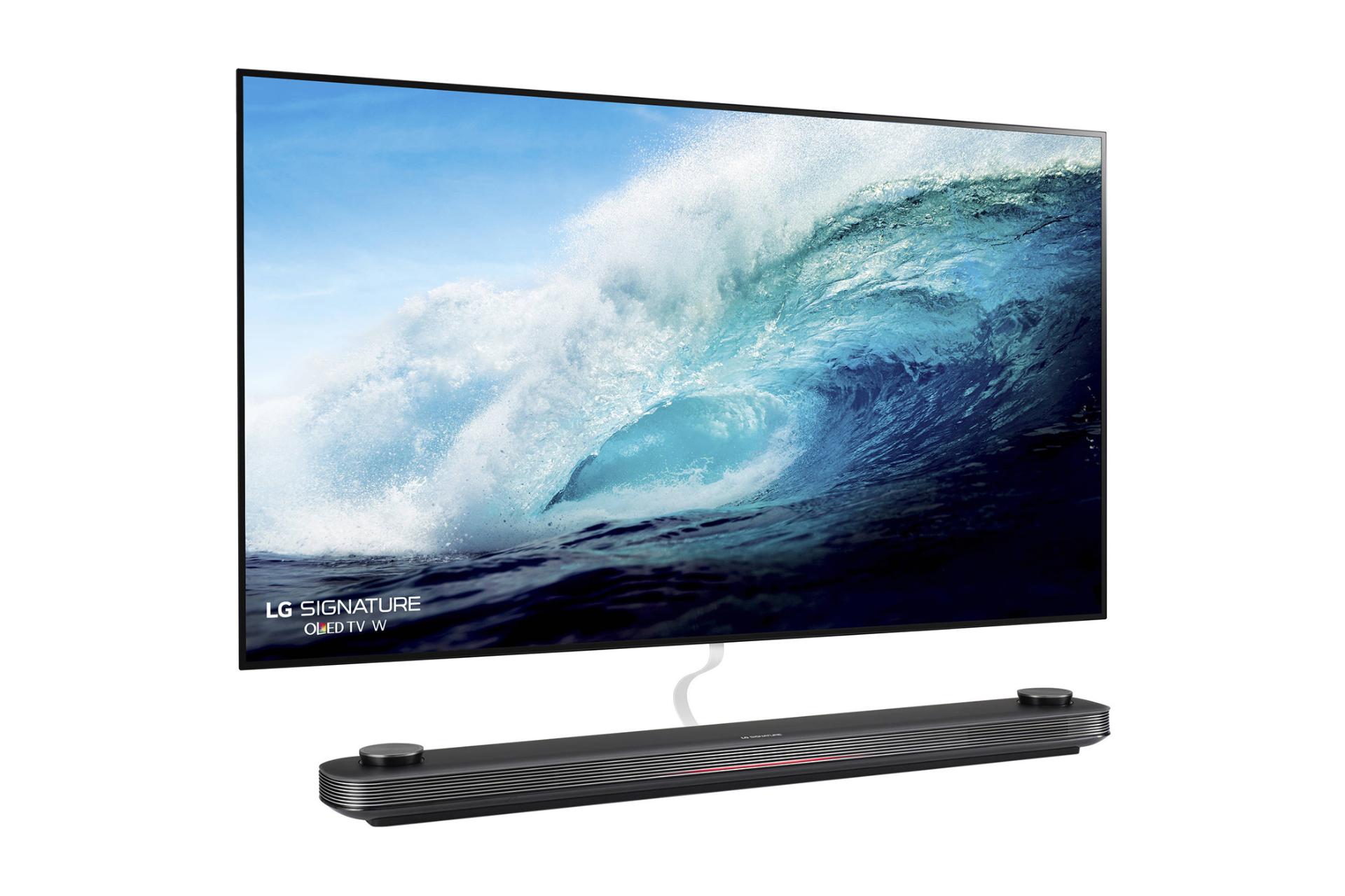 تلویزیون ال جی LG OLED W7P نمای چپ صفحه نمایش