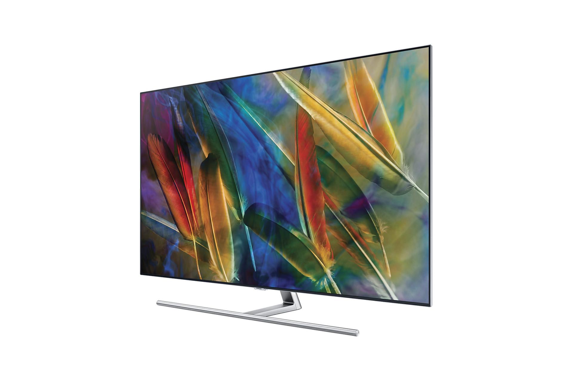 تلویزیون سامسونگ Samsung Q7FA نمای راست صفحه نمایش