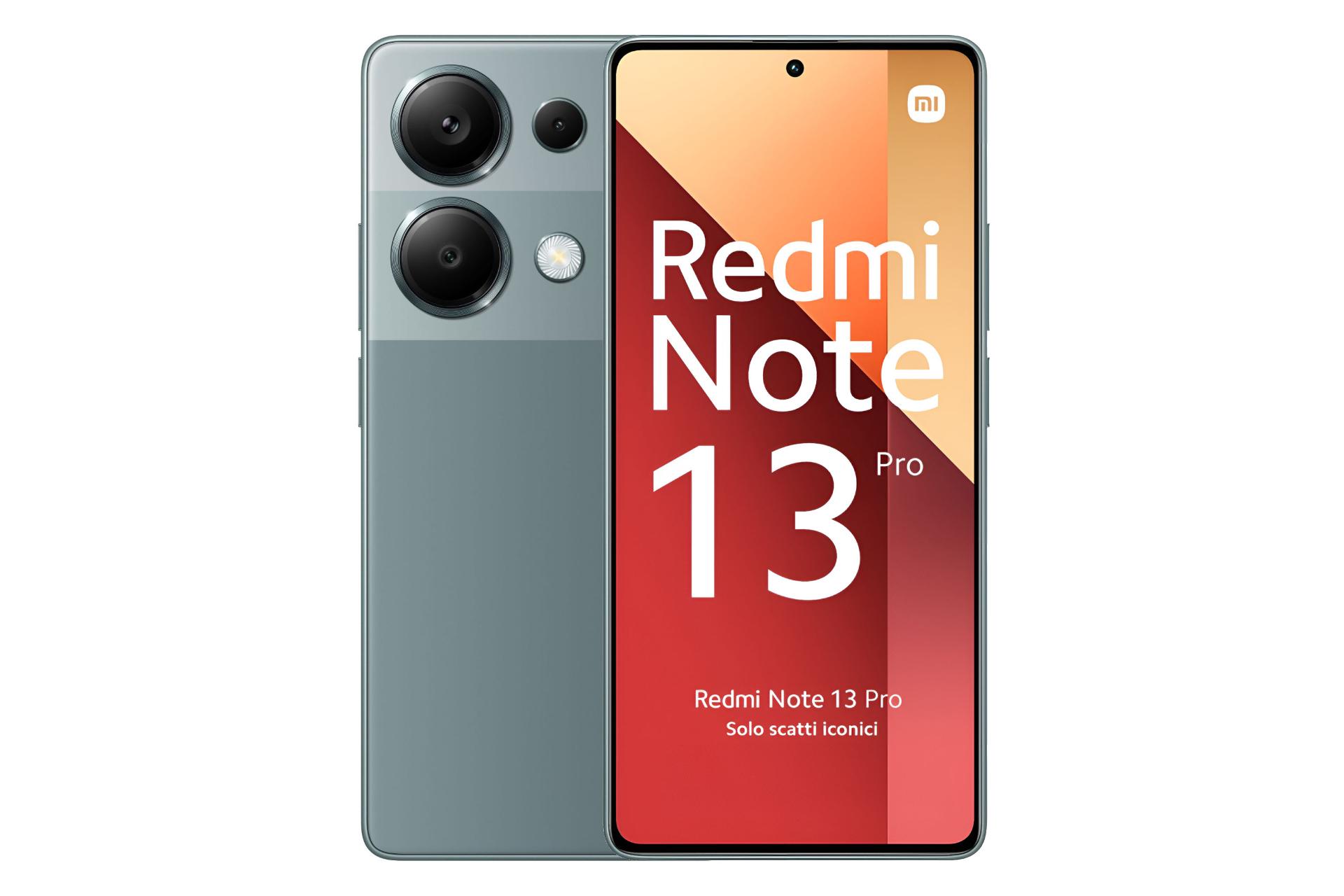 پنل جلو و پشت گوشی ردمی نوت 13 پرو شیائومی 4G سبز تیره / Xiaomi Redmi Note 13 Pro 4G