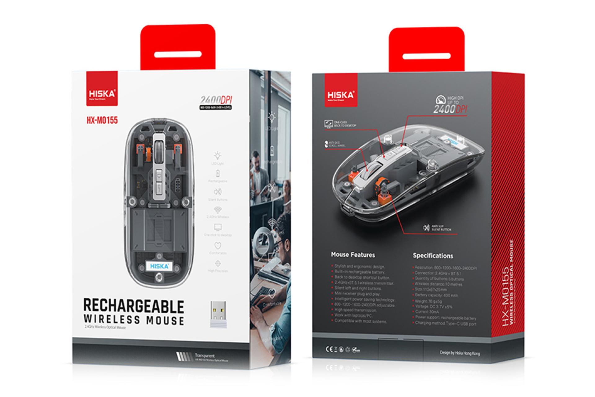 جعبه ماوس هیسکا HISKA HX-MO155