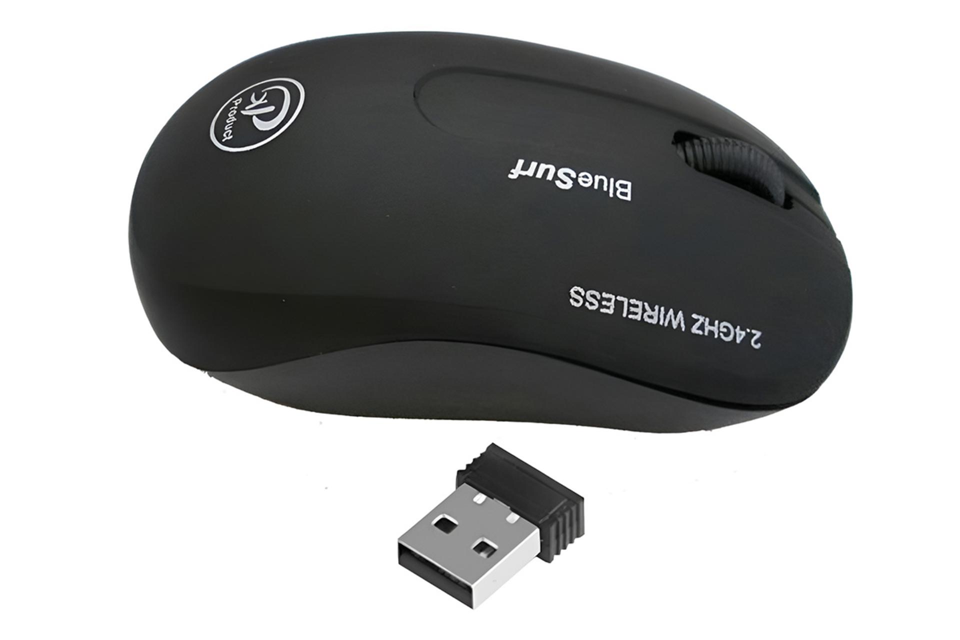 نمای کناری ماوس ایکس پی پروداکت XP Product XP-4888 WiFi به همراه دانگل بی سیم