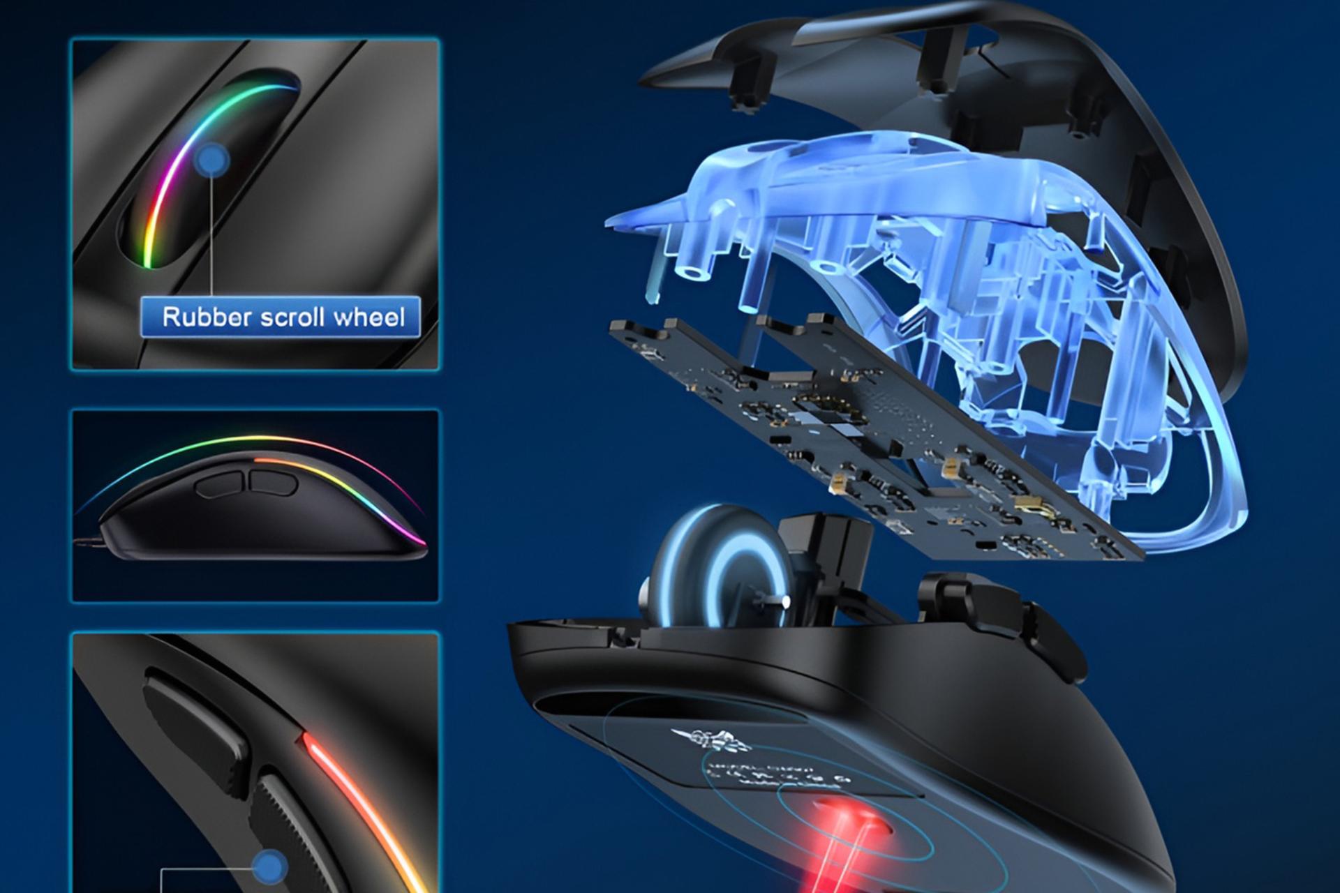 نمای داخلی ماوس اونیکوما Onikuma CW907