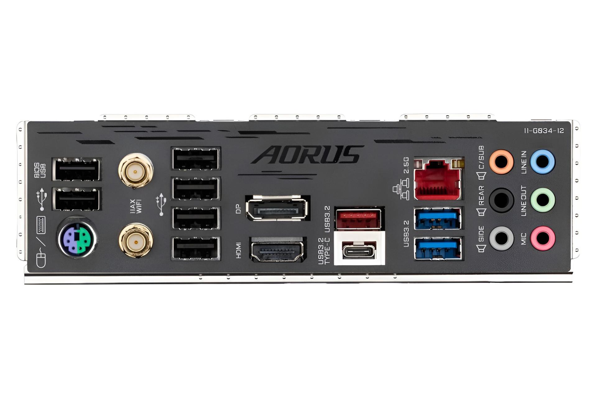 درگاه های مادربرد گیگابایت GIGABYTE B560M AORUS PRO AX (rev. 1.x)