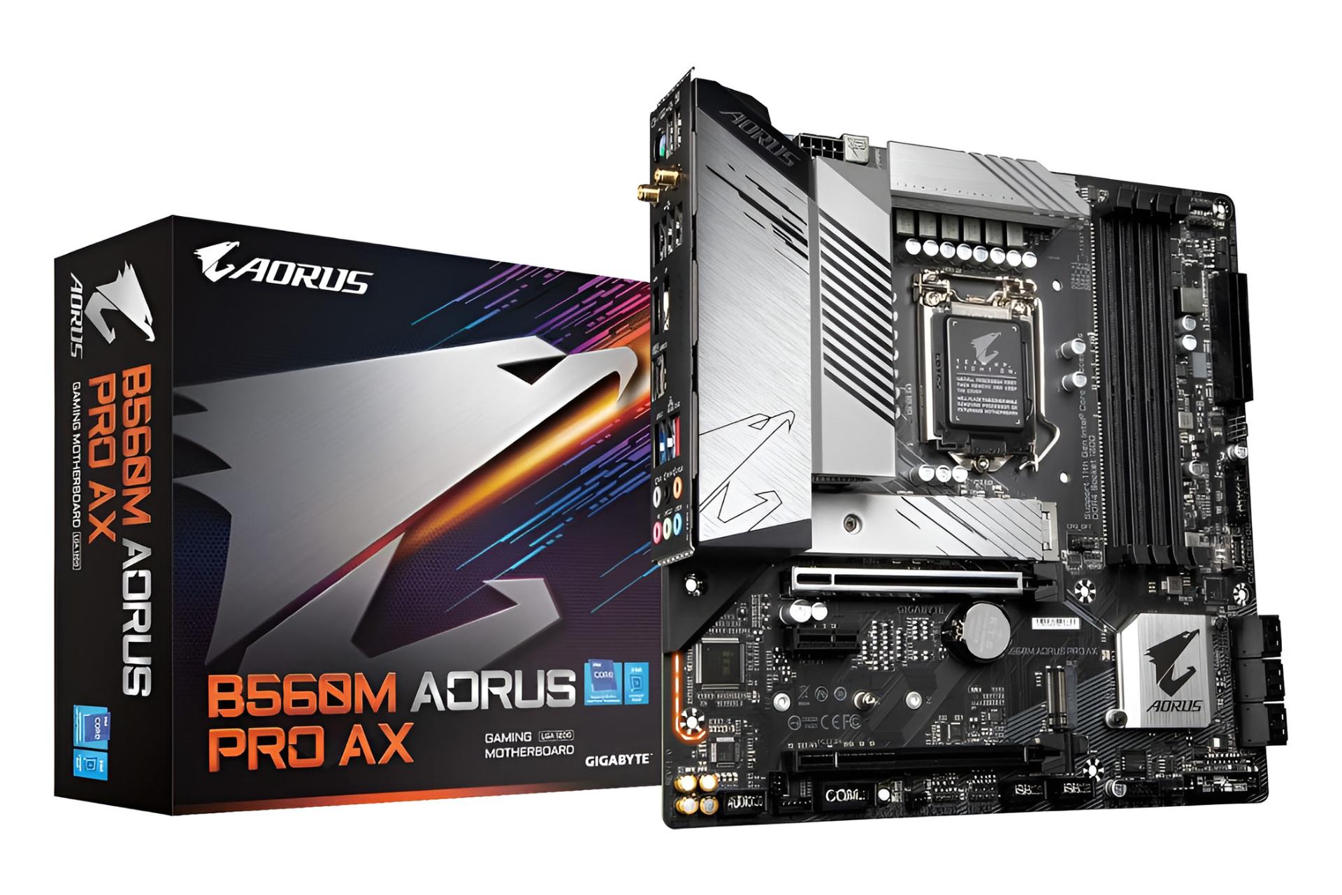 مادربرد گیگابایت GIGABYTE B560M AORUS PRO AX (rev. 1.x) به همراه جعبه