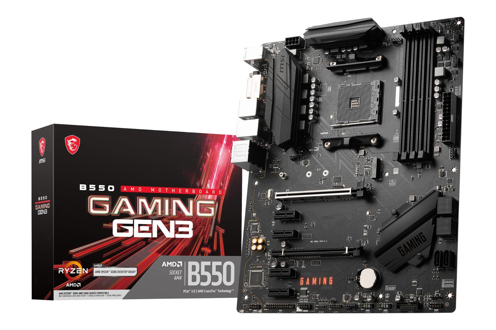 مادربرد ام اس آی MSI B550 GAMING GEN3 به همراه جعبه