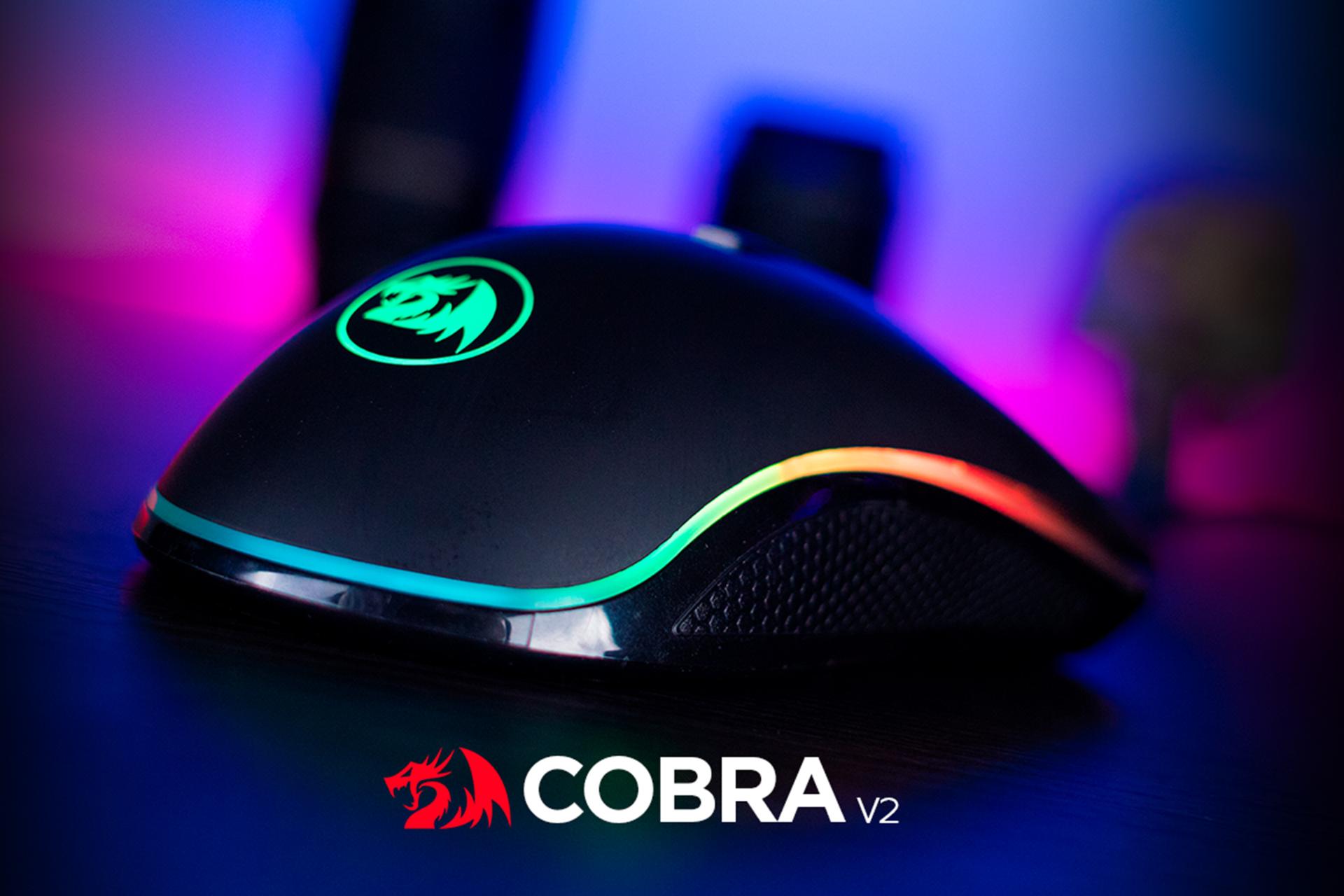 نمای پشتی ماوس ردراگون Redragon Cobra Preto RGB M711 V2