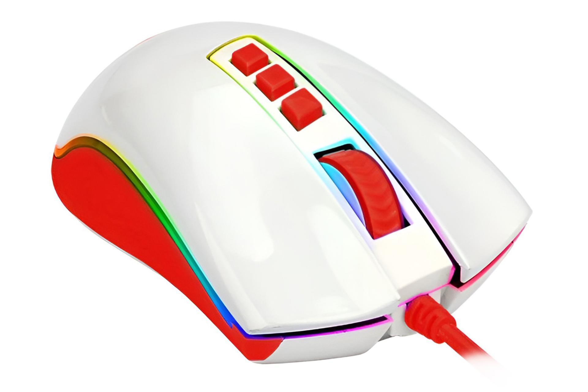 نمای راست ماوس ردراگون Redragon M711C Cobra و محل اتصال کابل