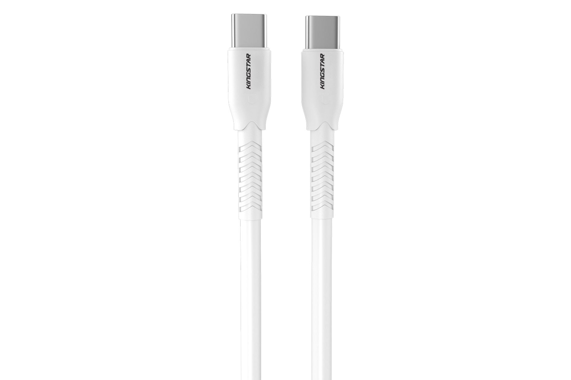 کابل شارژ USB کینگ استار Type-C به Type-C مدل K241C با طول 1.1 متر سفید