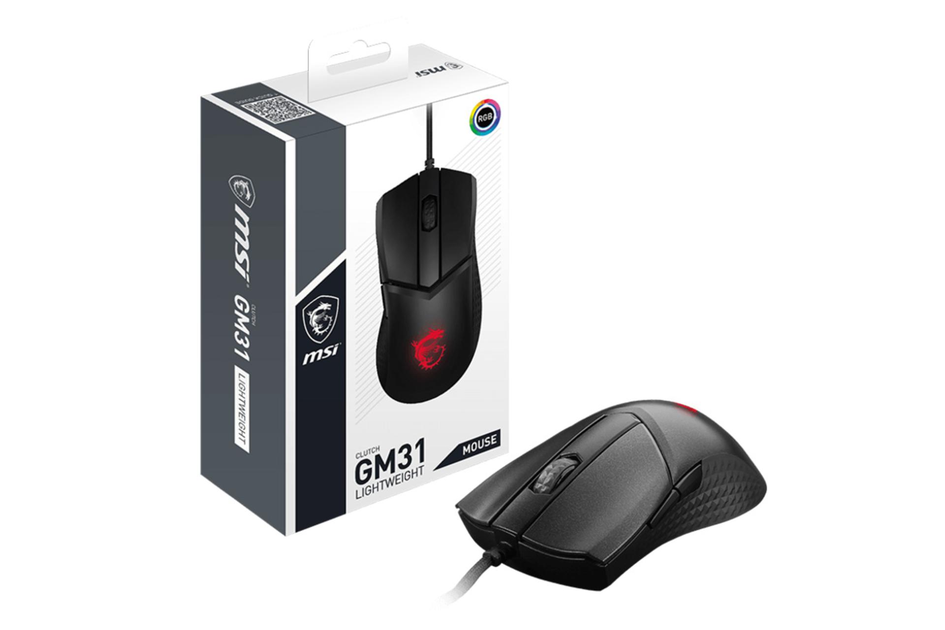 ماوس ام اس آی MSI CLUTCH GM31 به همراه جعبه