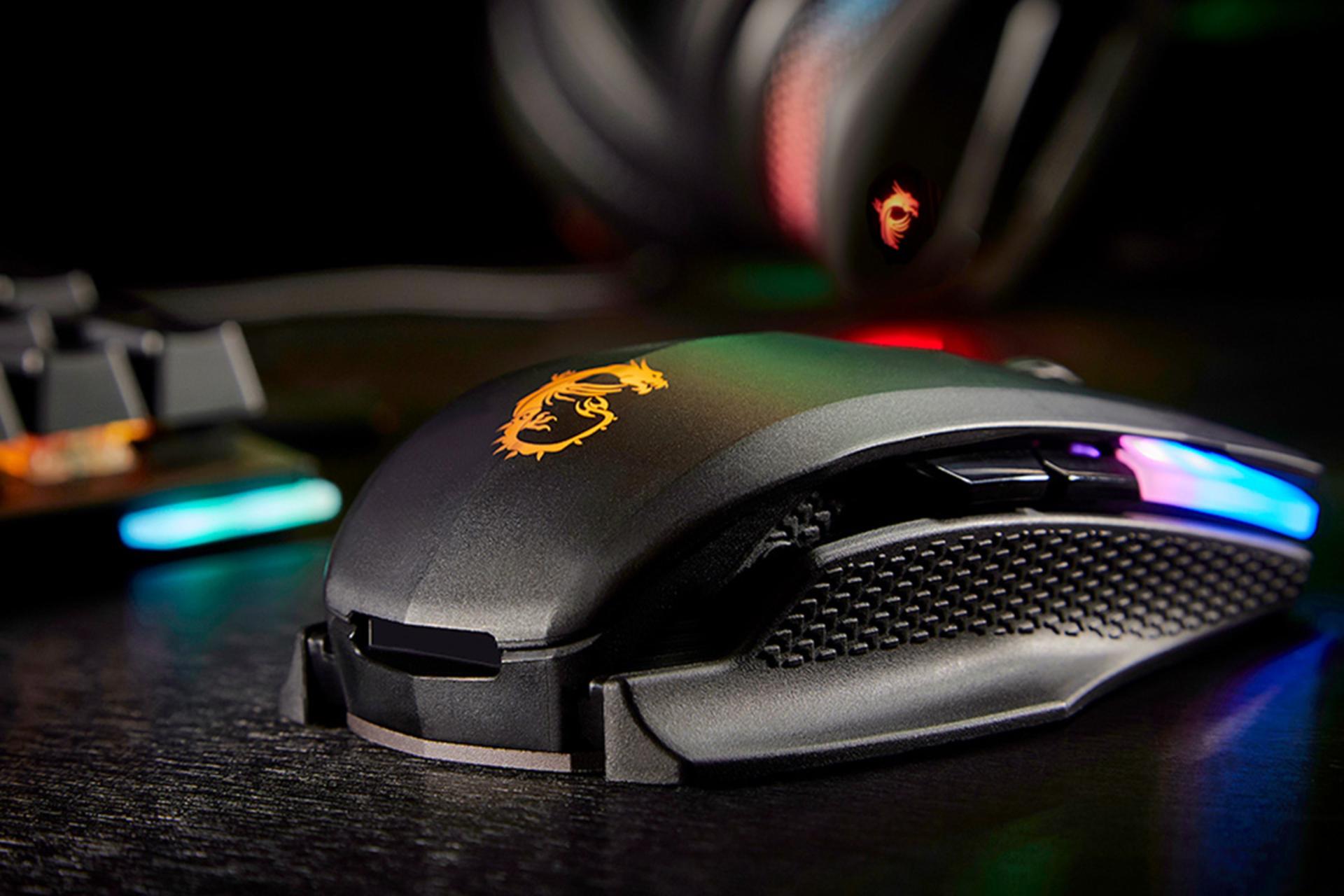 نمای پشتی ماوس ام اس آی MSI CLUTCH GM70