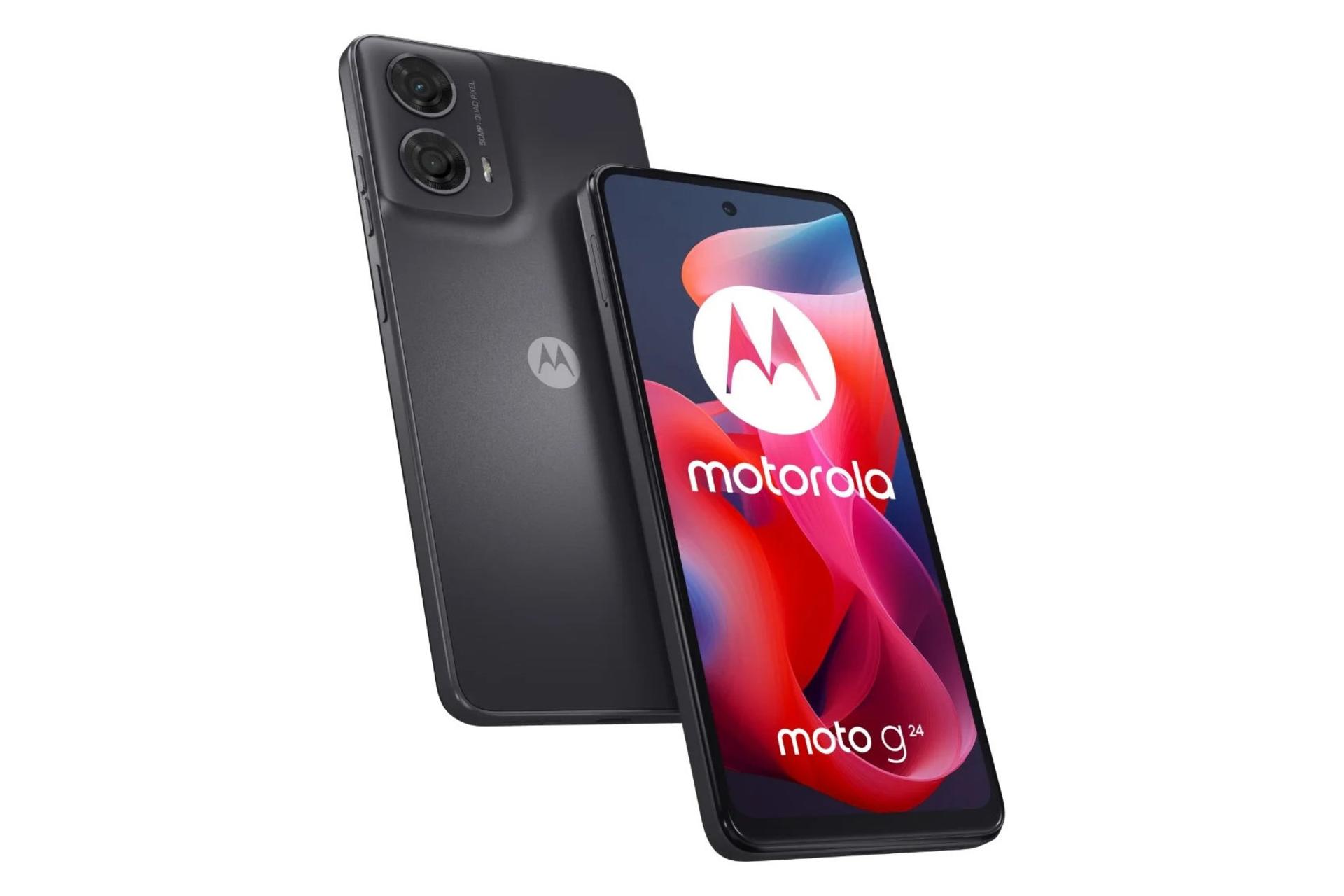 لبه های کناری گوشی موبایل موتو G34 موتورولا مشکی / Motorola Moto G24