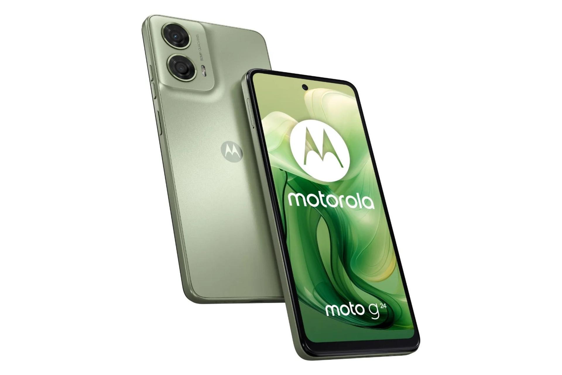 پنل جلو و پشت گوشی موبایل موتو G34 موتورولا سبز / Motorola Moto G24