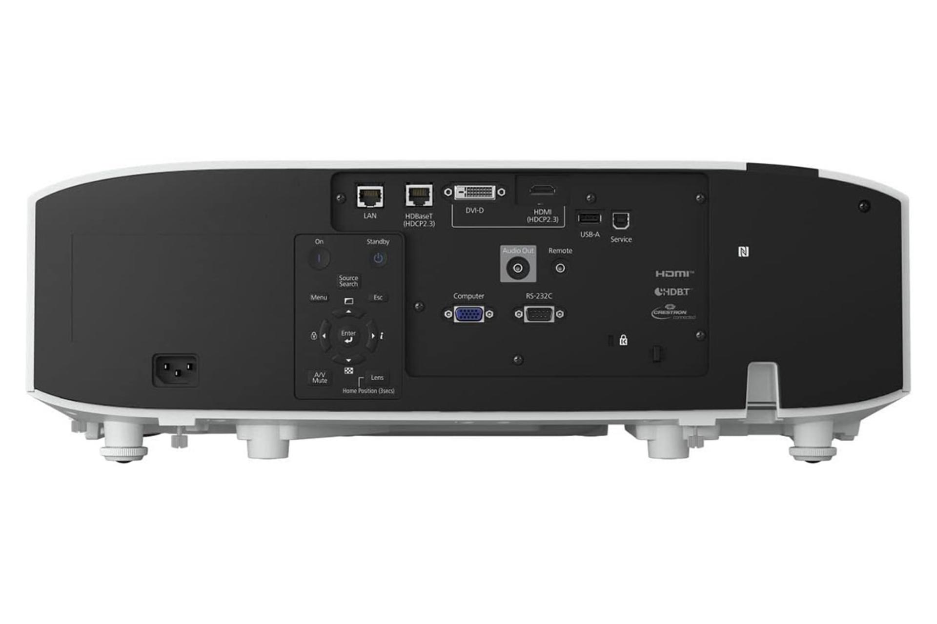 ویدیو پروژکتور اپسون Epson EB-PU1008 نمای پشت و درگاه ها