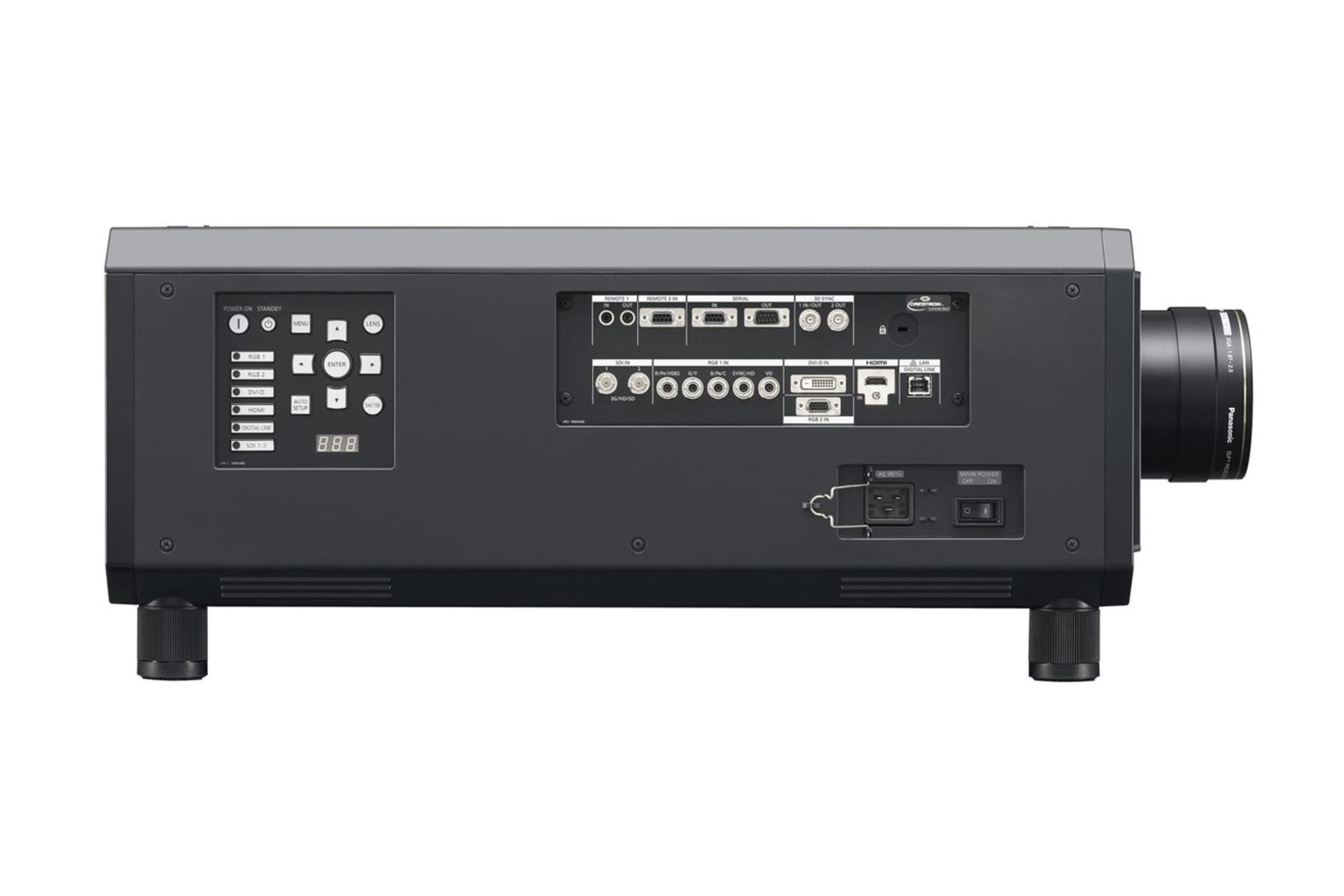 ویدیو پروژکتور پاناسونیک Panasonic PT-RZ12K نمای جانبی و درگاه ها