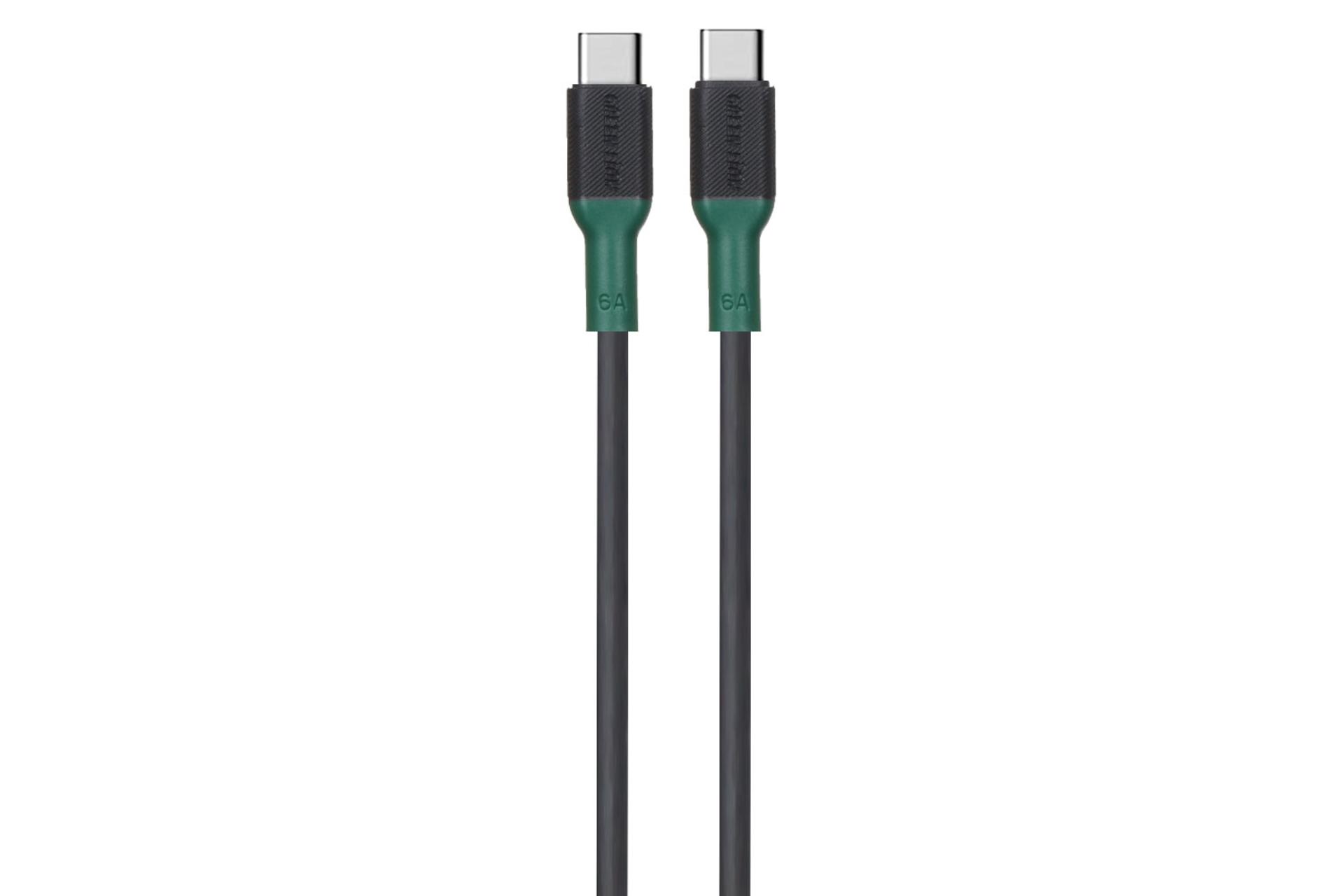 کابل شارژ USB گرین لیون Type-C به Type-C مدل GNCPCTYC3MBK با طول 3 متر سبز