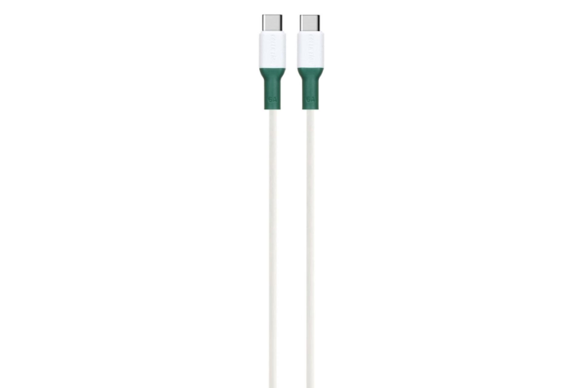 کابل شارژ USB گرین لیون Type-C به Type-C مدل GNCPCTYC1MWH با طول 1 متر سفید