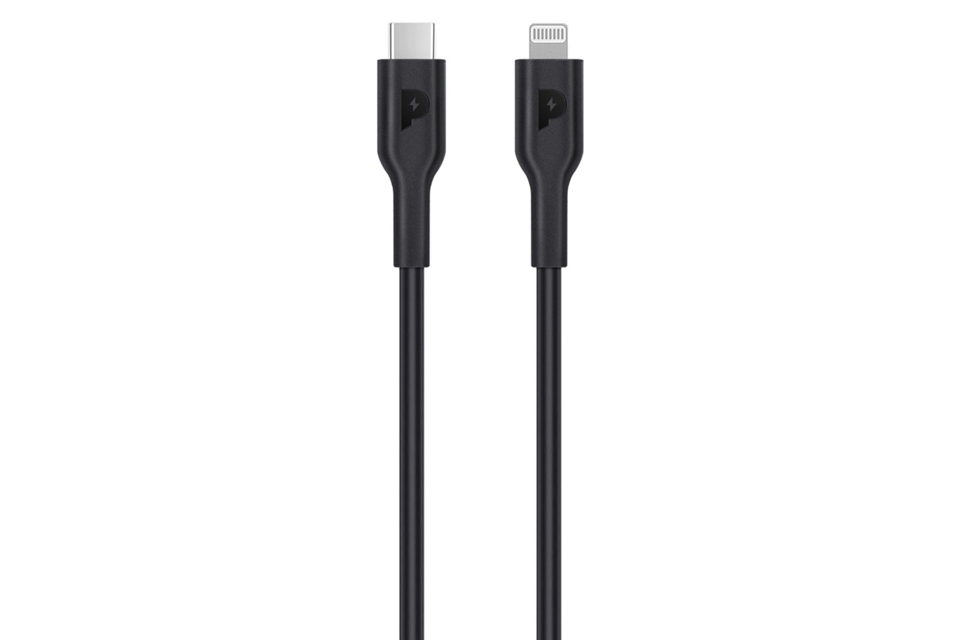 کابل شارژ USB پاورولوجی Type-C به Lightning مدل PWCTL2M با طول 2 متر مشکی