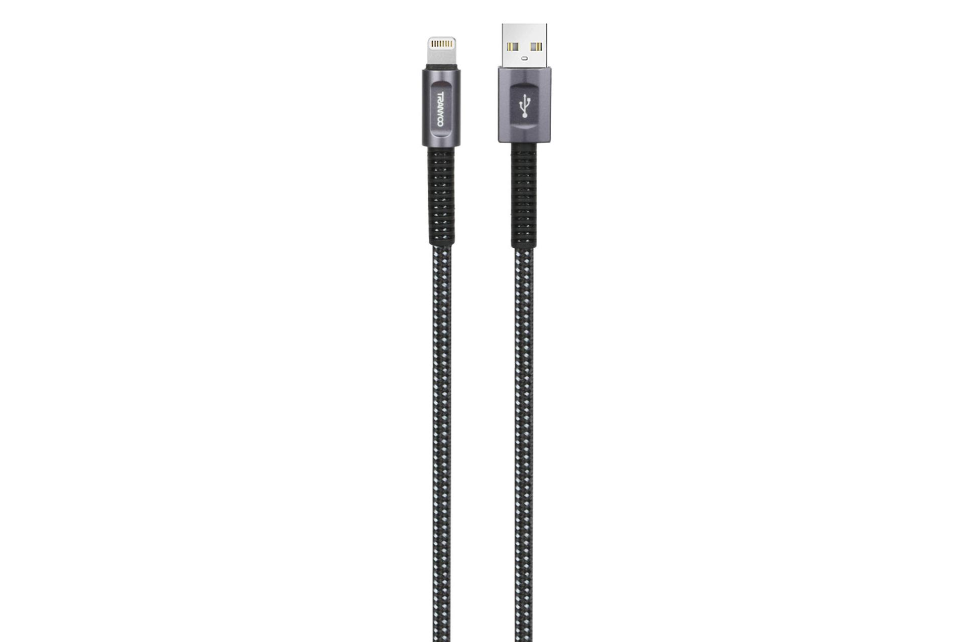 کابل شارژ USB ترانیو Type-A به Lightning مدل T-X21I با طول 1 متر