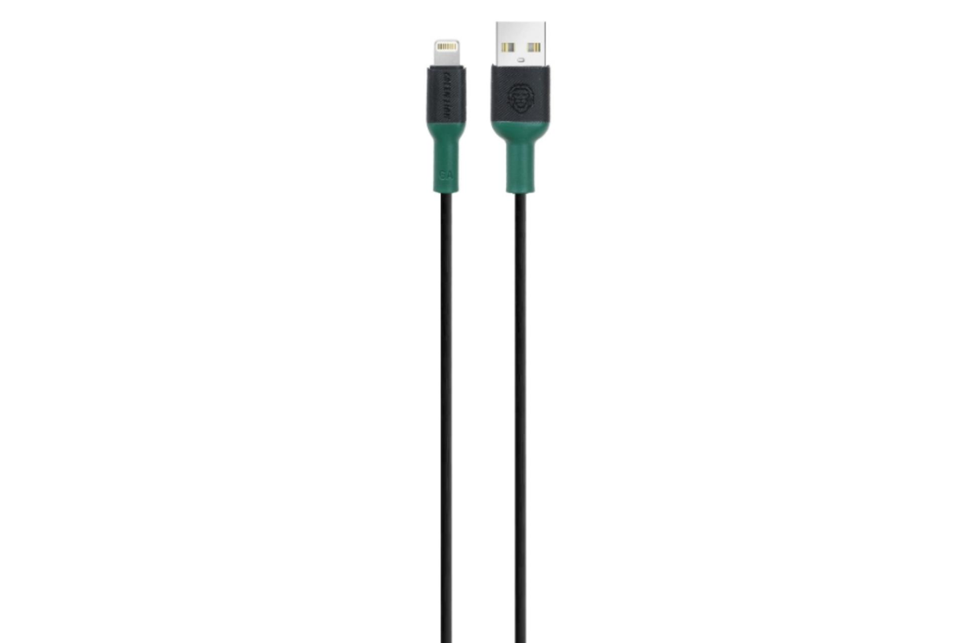 کابل شارژ USB گرین لیون Type-A به Lightning مدل GNCPALTG3MBK با طول 3 متر