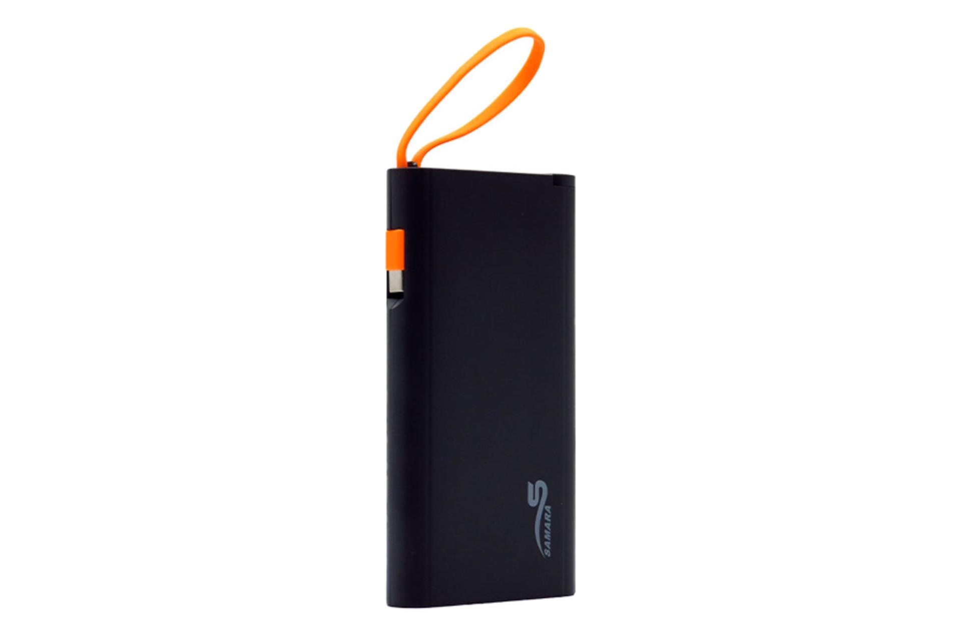 پاوربانک سامارا s-l100 با ظرفیت 10000 میلی‌آمپر ساعت سیاه رنگ