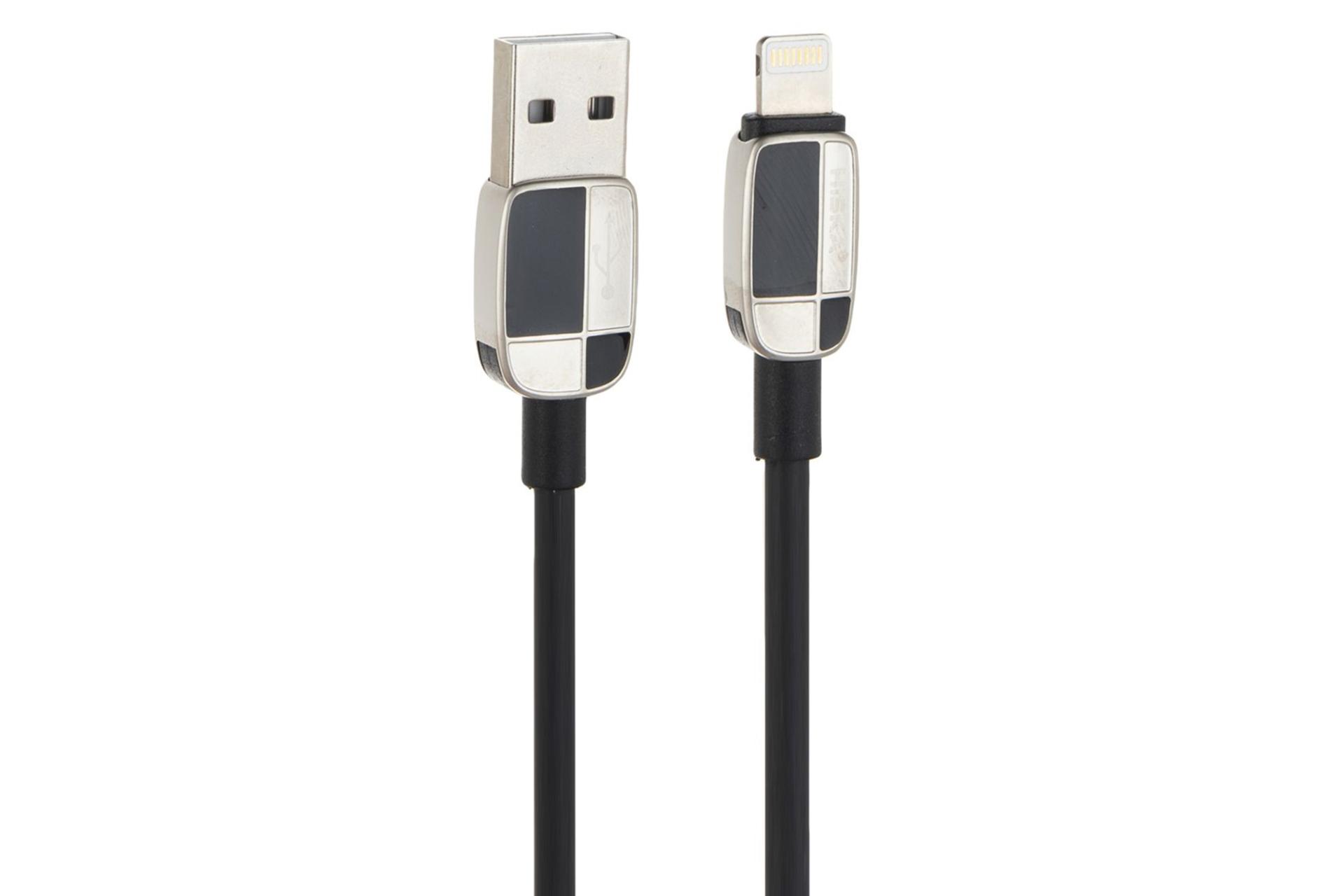 کابل شارژ USB هیسکا Type-A به Lightning مدل LX-833 با طول 1 متر