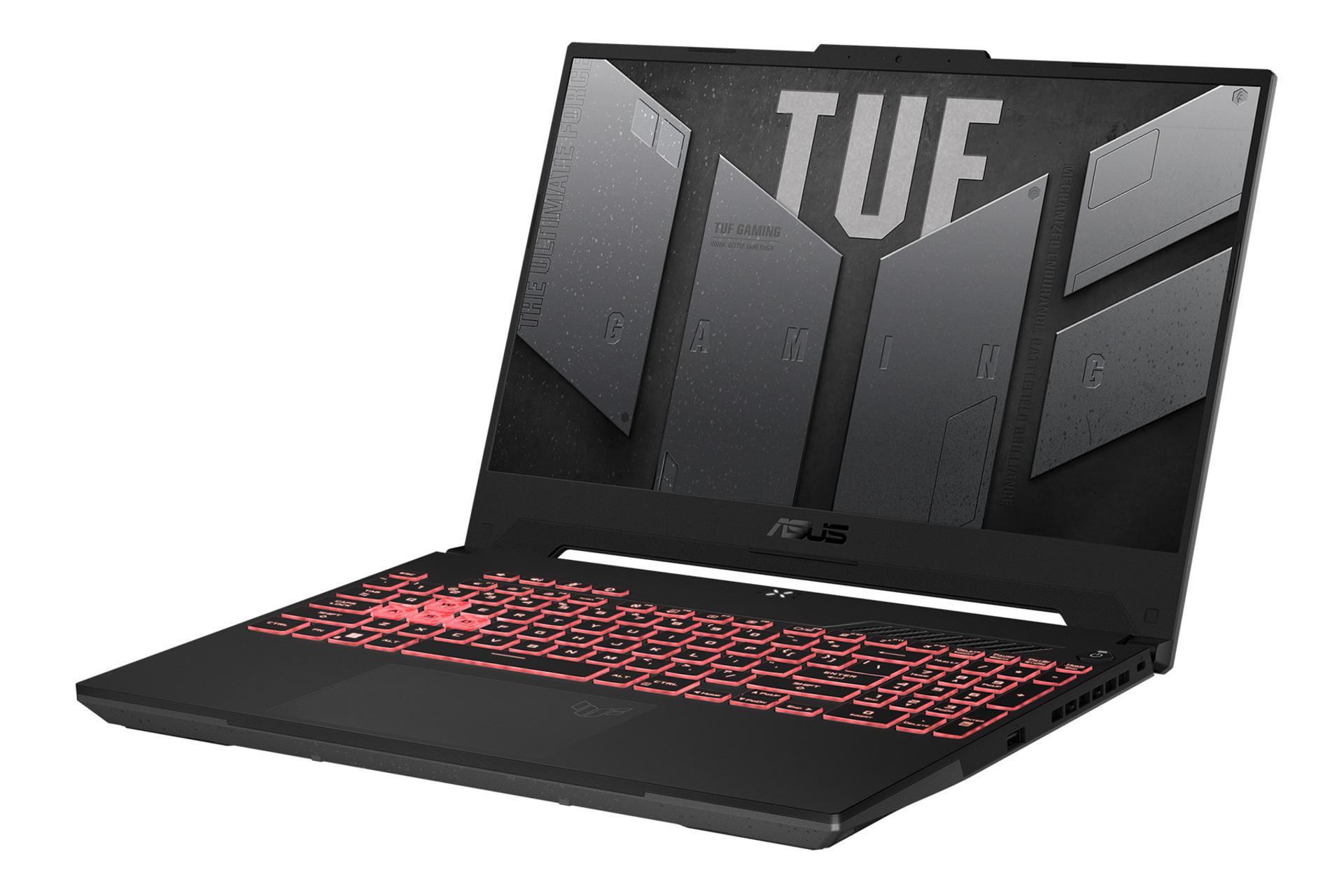 لپ تاپ ایسوس ASUS TUF Gaming A15 FA507RR نمای راست صفحه نمایش