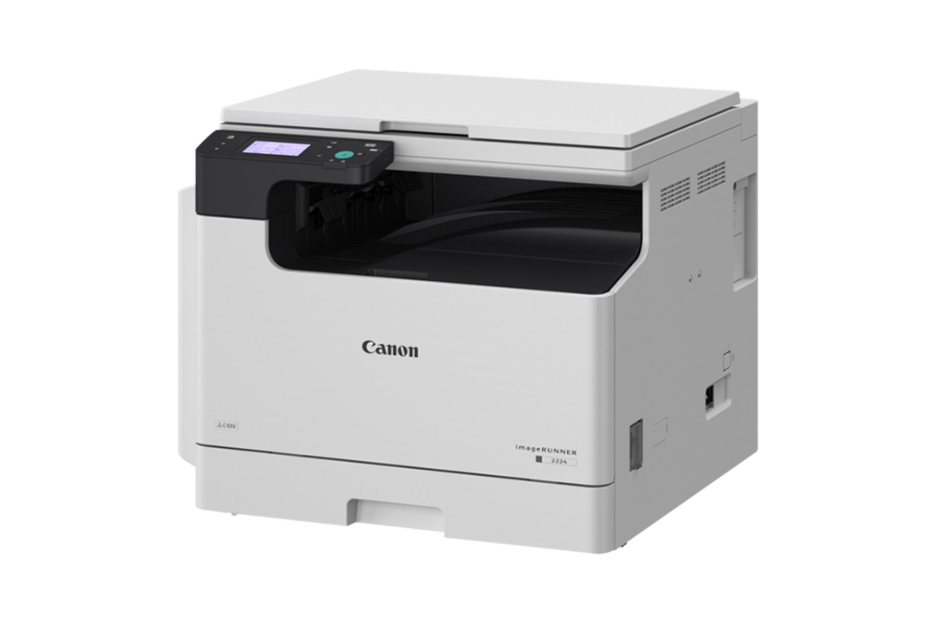 پرینتر کانن Canon imageRUNNER 2224 نمای جلو و راست رنگ سفید