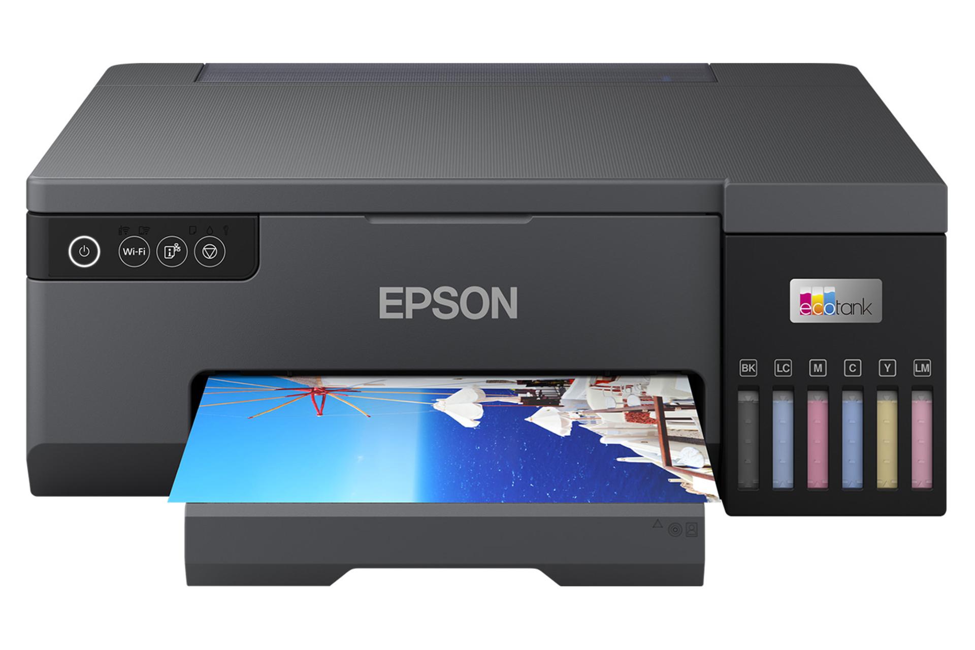 پرینتر اپسون Epson EcoTank L8050 نمای جلو