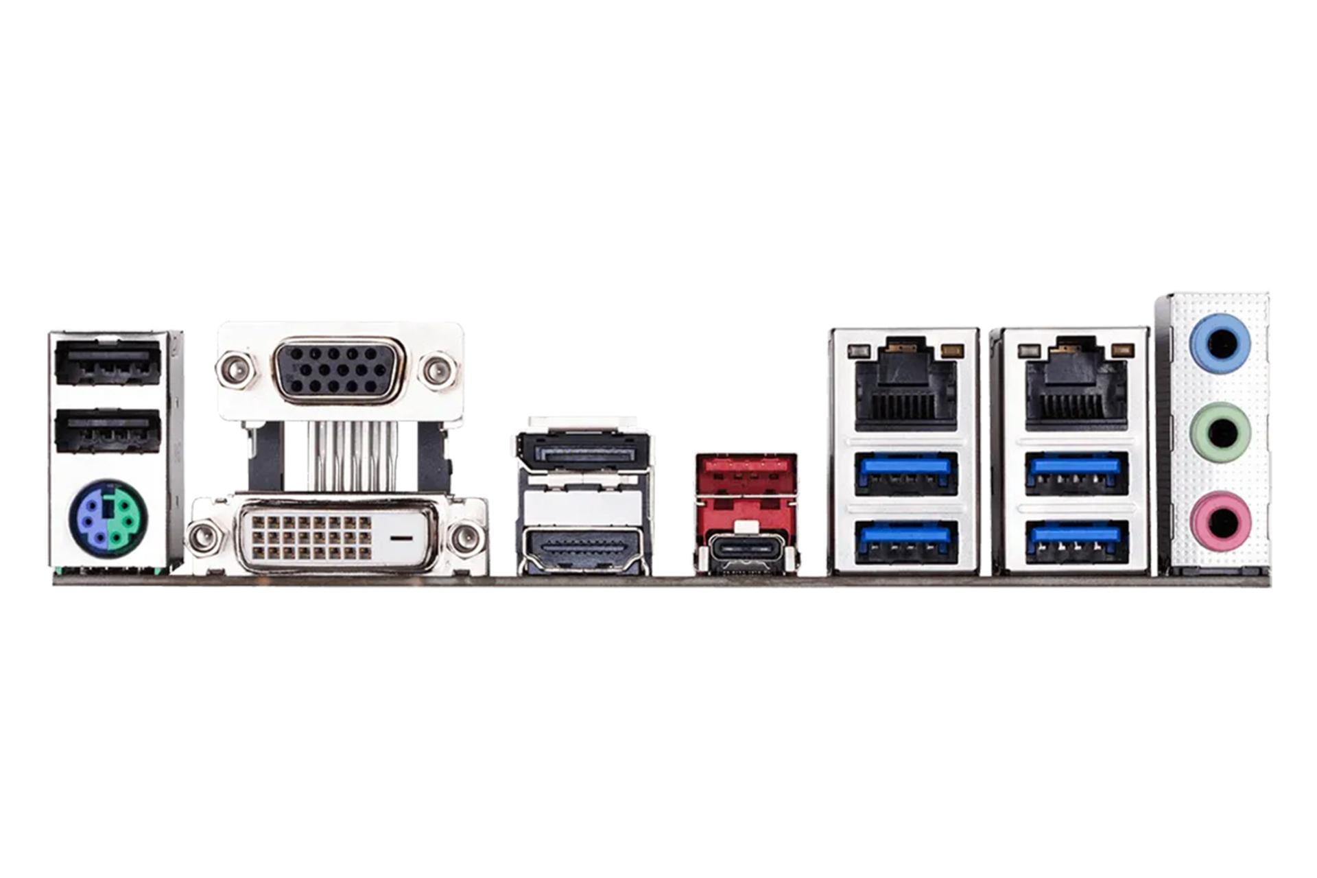 درگاه های مادربرد گیگابایت GIGABYTE Q370M D3H GSM PLUS (rev. 1.0)