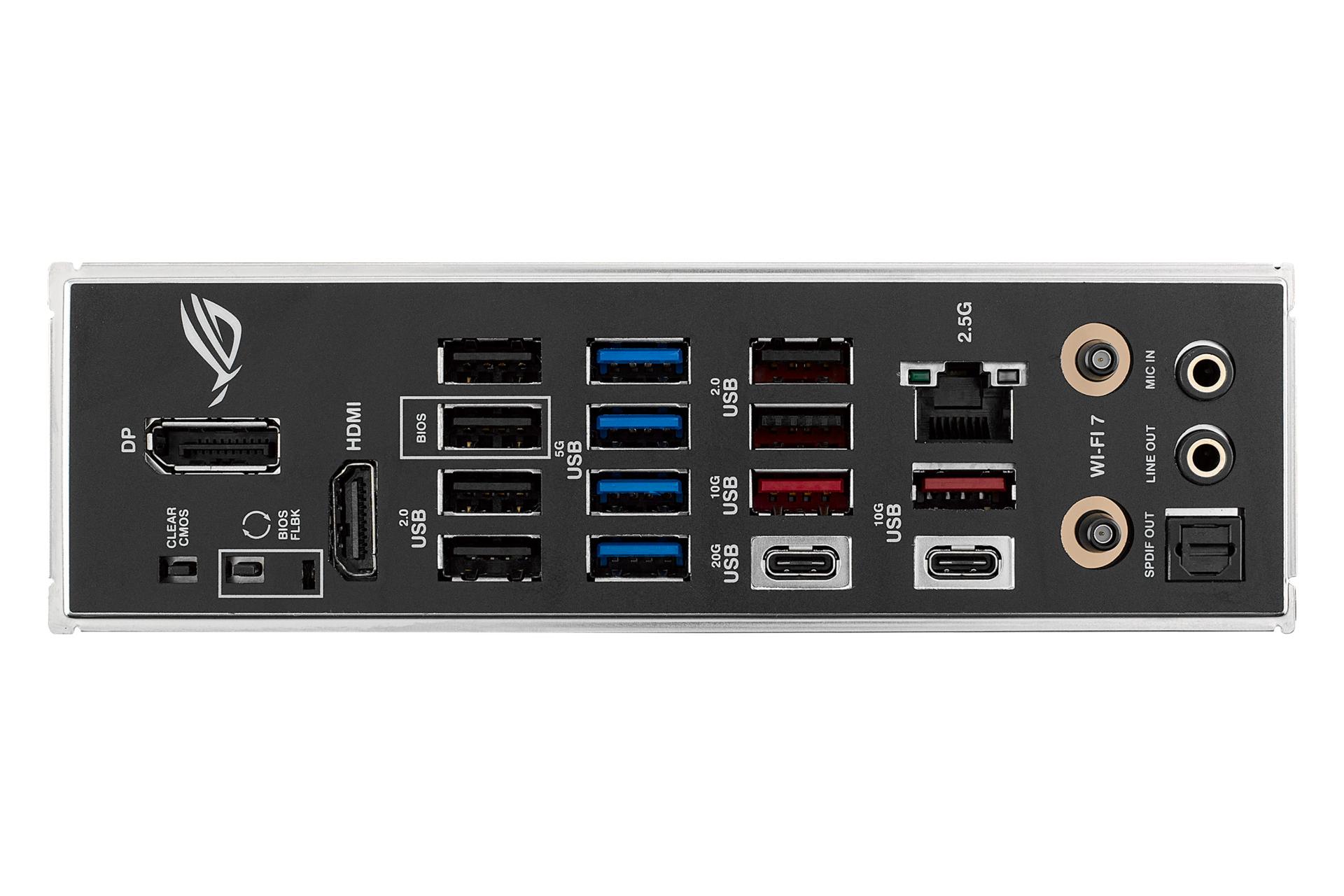 درگاه های مادربرد ایسوس ASUS ROG STRIX Z790-F GAMING WIFI II