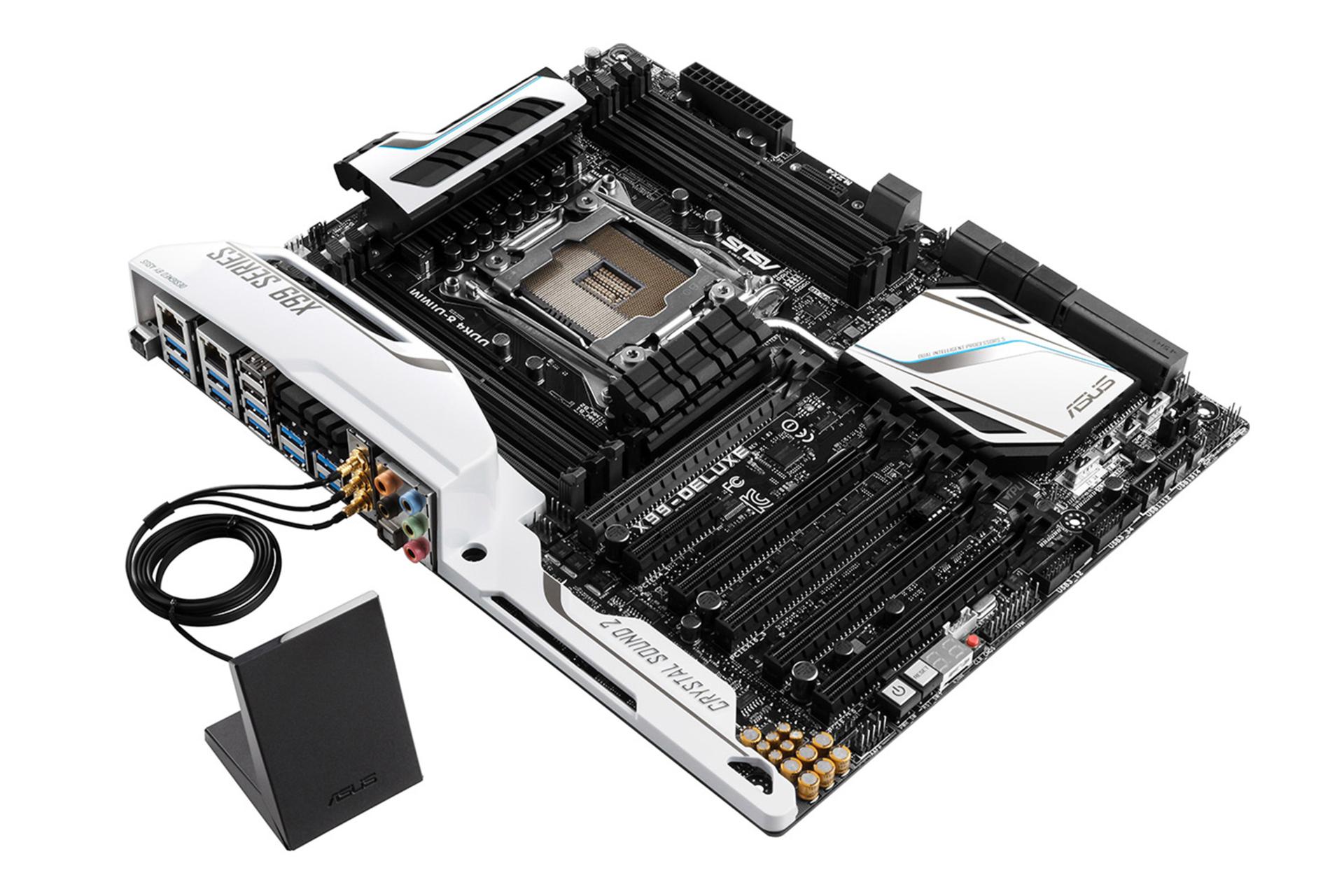 مادربرد ایسوس ASUS X99-DELUXE به همراه آنتن وای فای