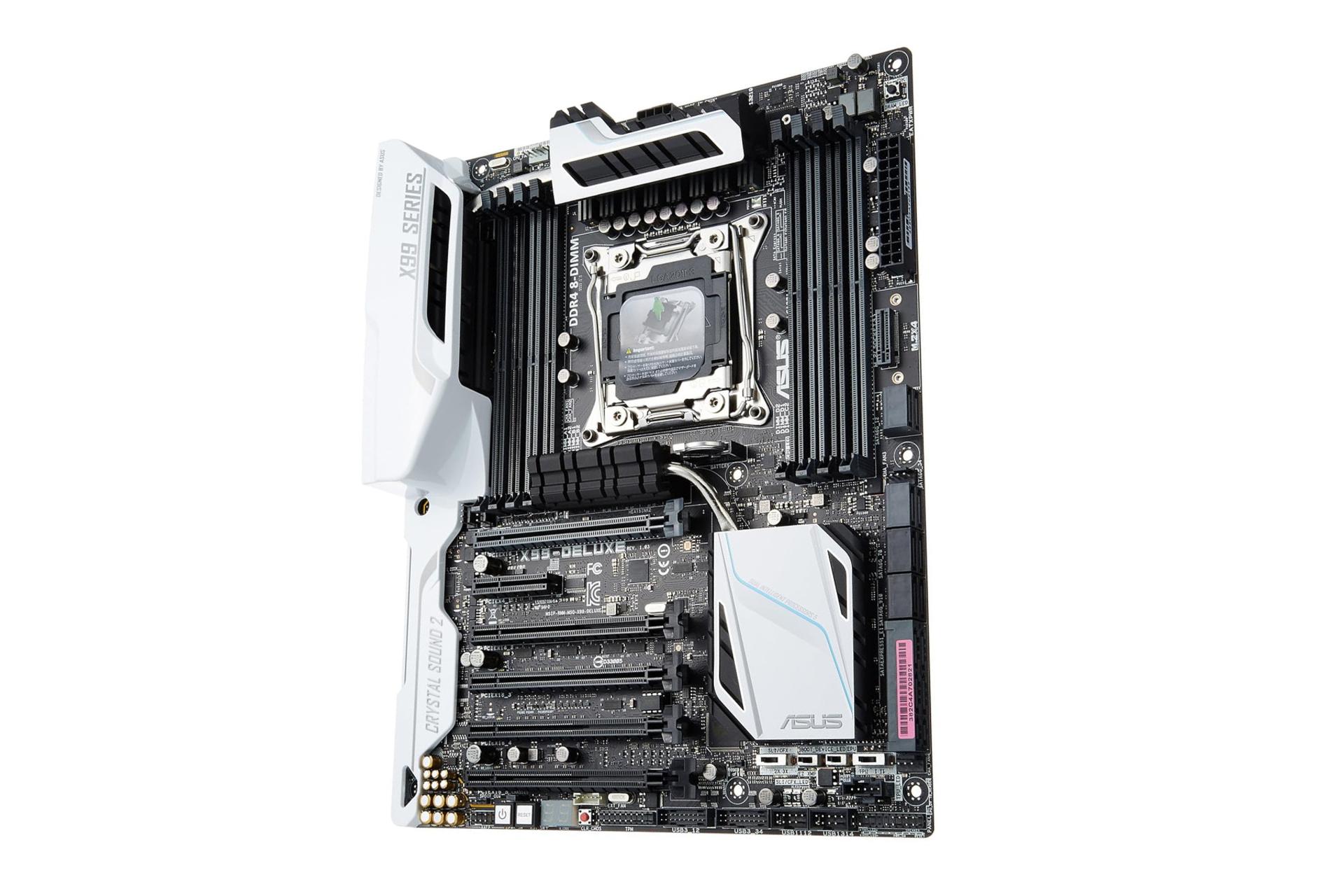 نمای کناری مادربرد ایسوس ASUS X99-DELUXE