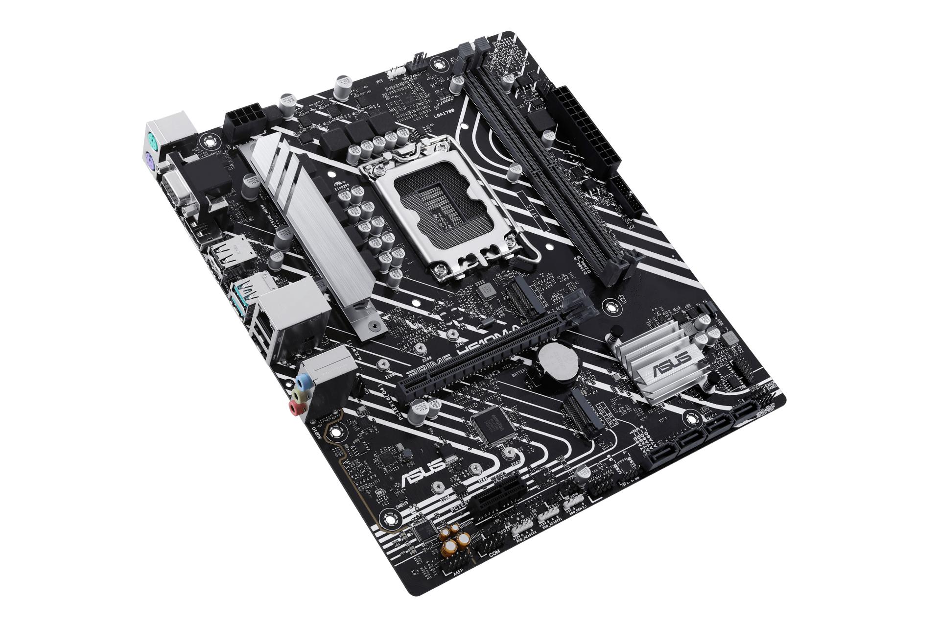 نمای کناری مادربرد ایسوس ASUS PRIME H610M-A-CSM