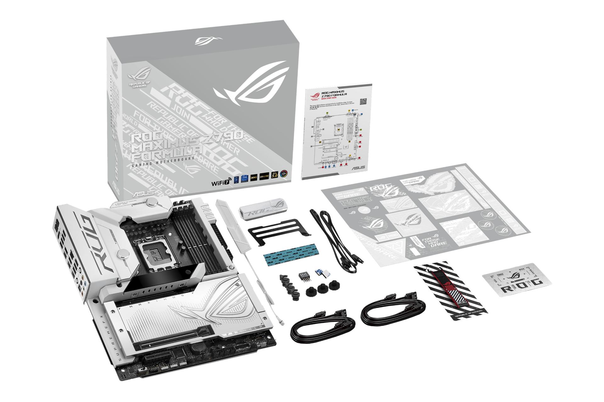 جعبه و اقلام همراه مادربرد ایسوس ASUS ROG MAXIMUS Z790 FORMULA
